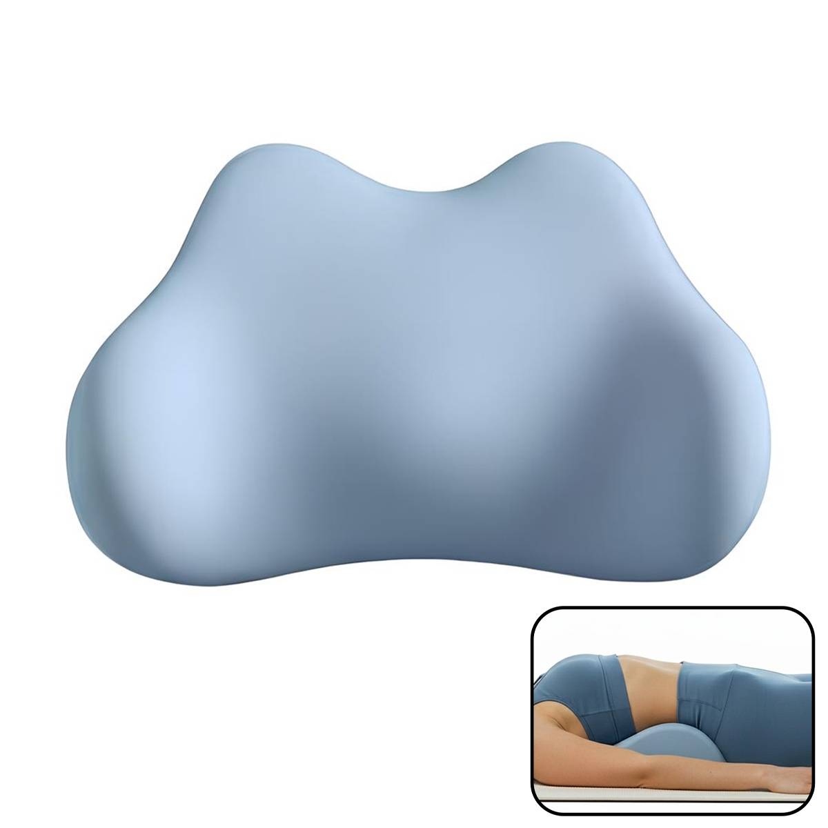 Coussin de Soutien Lombaire Ergonomique Confortable en Tissu Respirant-1