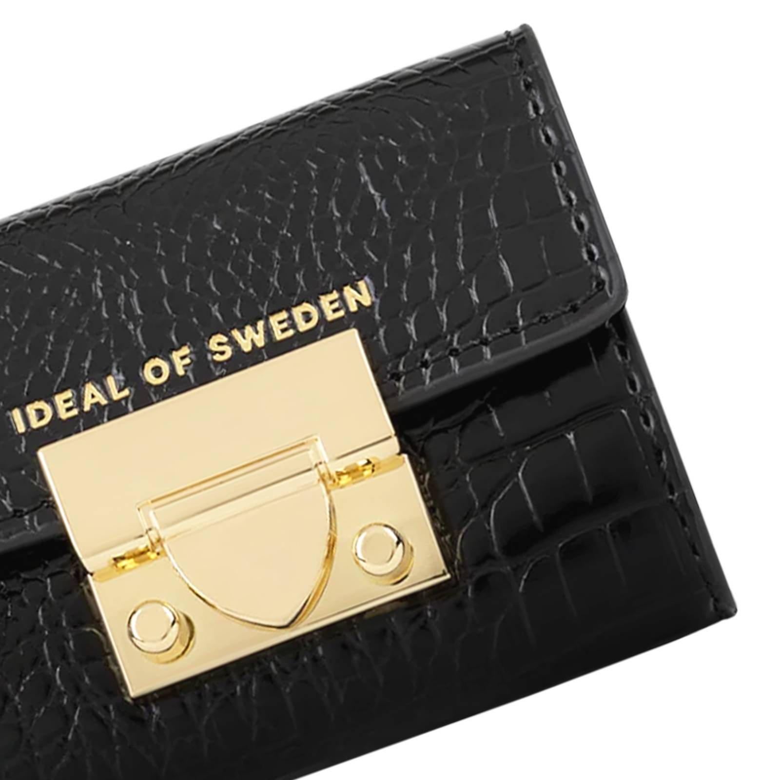 Portefeuille Modèle Liv Padlock au Motif Serpent avec Chaîne Amovible de 105 cm-3