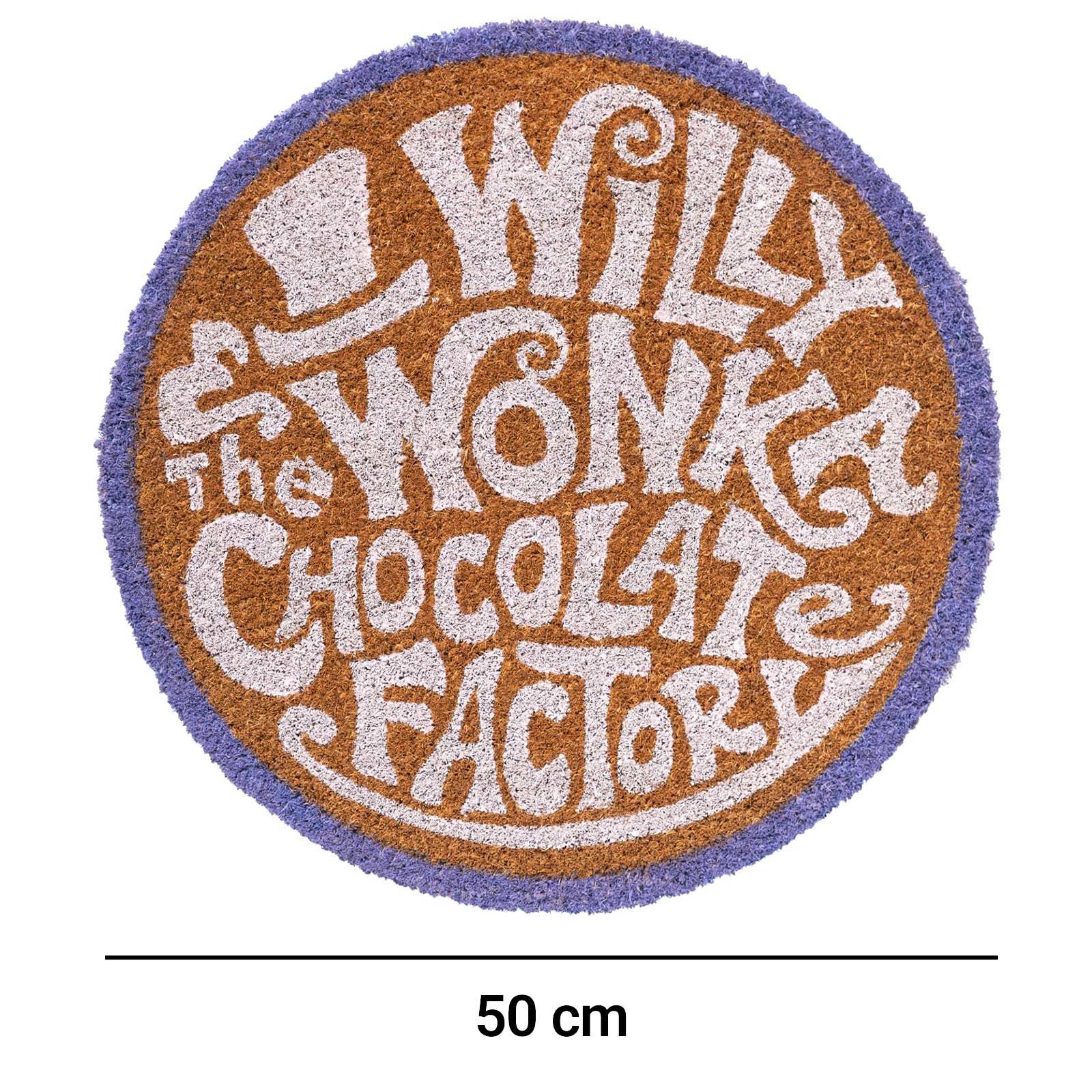 Paillasson Rond Décoratif Motif Lettrage Fantaisiste 50cm Antidérapant-3