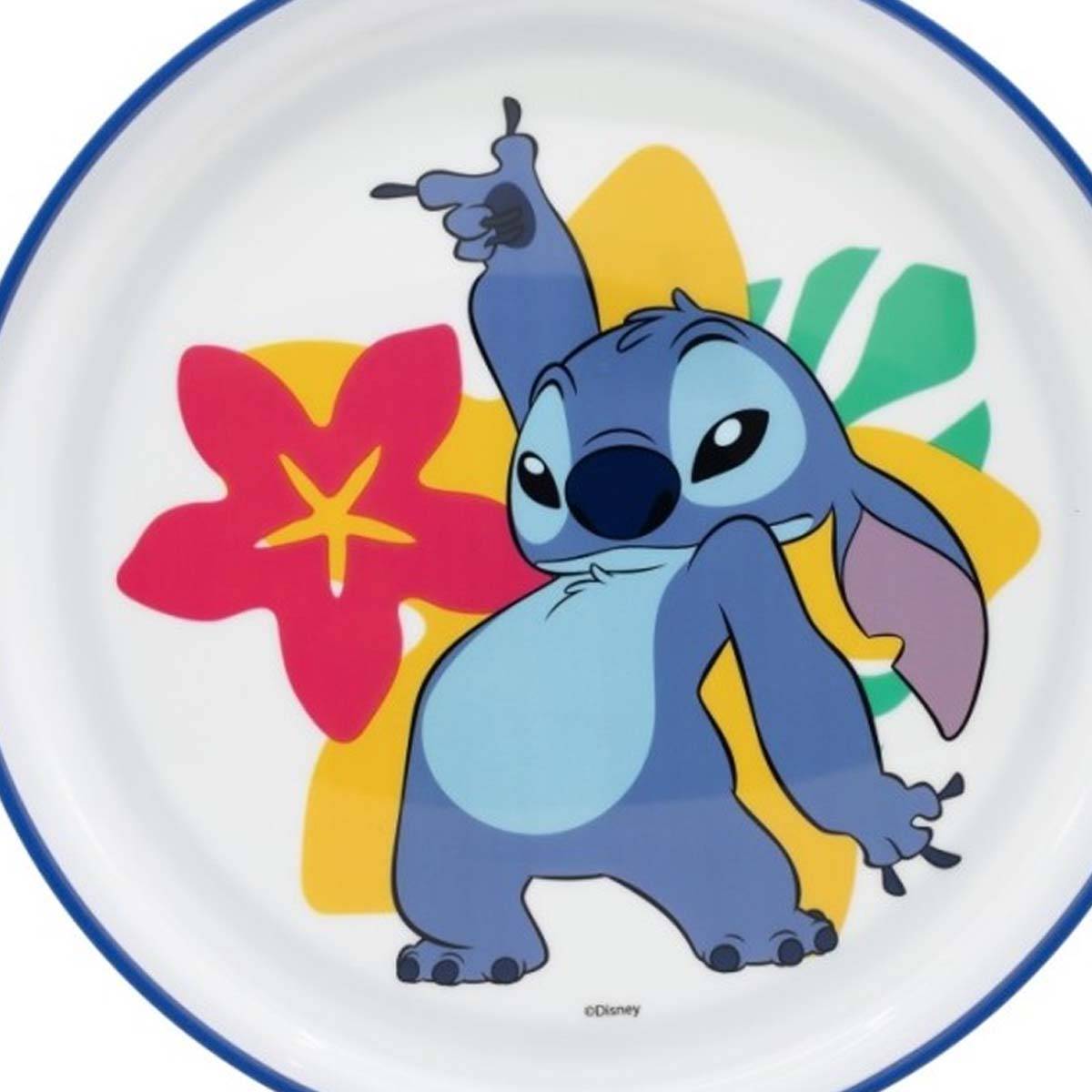 Assiette Antidérapante pour Enfant Micro-ondes Stitch-0