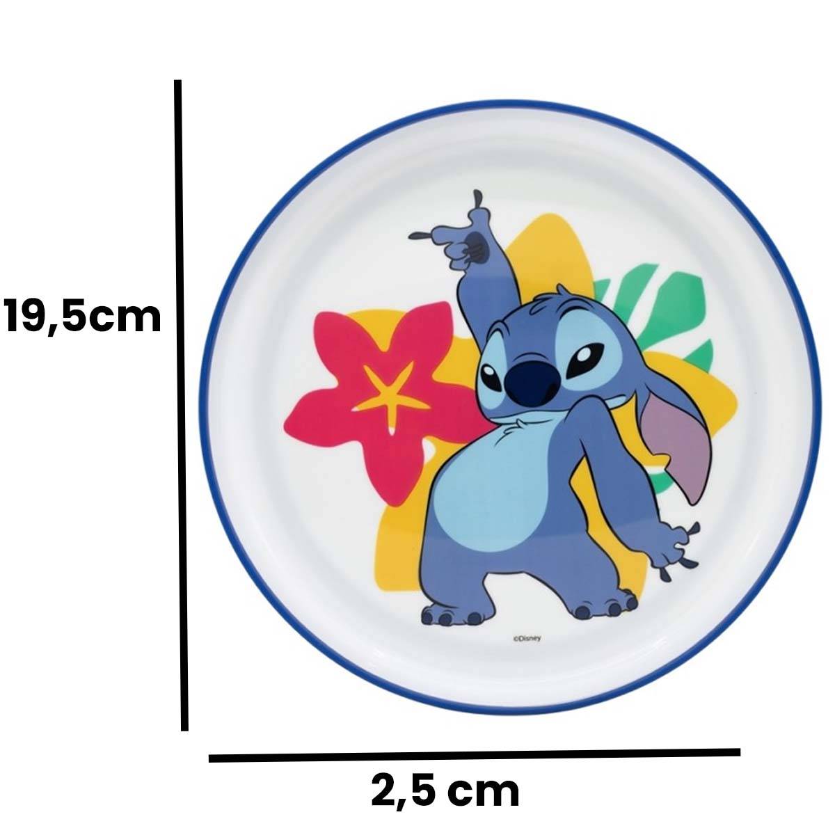 Assiette Antidérapante pour Enfant Micro-ondes Stitch-3
