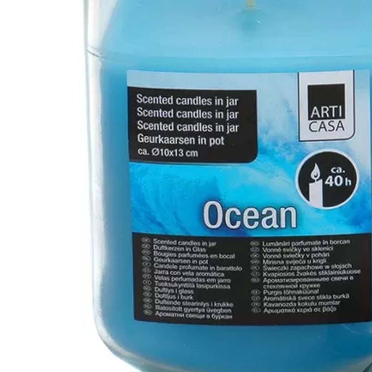 Bougie Parfumée Océan 40h dans un Bocal avec Couvercle-3