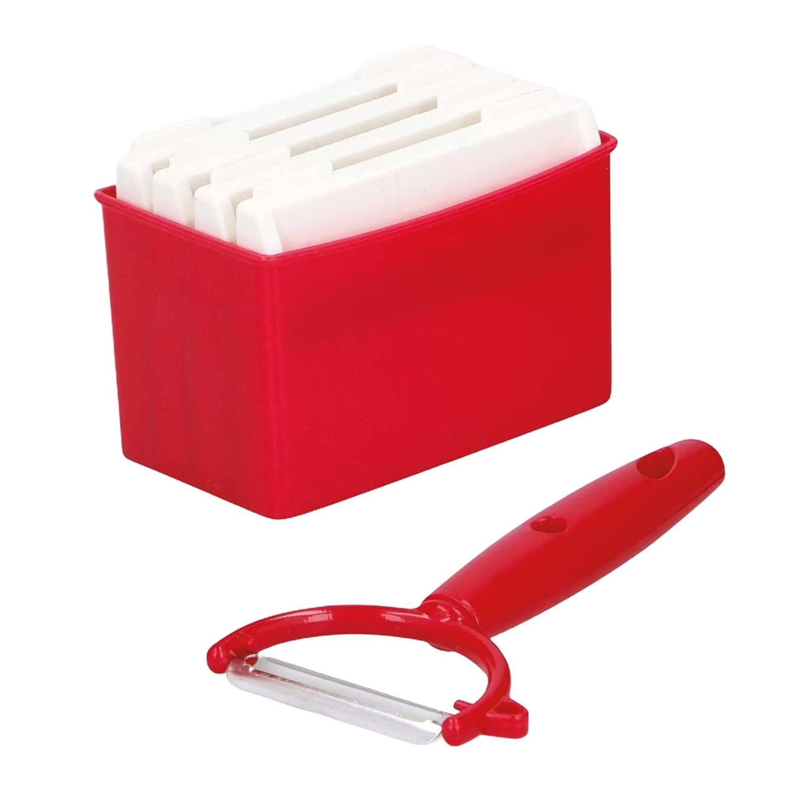 Râpe 7 en 1 avec Récipient Éplucheur Multifonction 6 Lames Tranchant-2