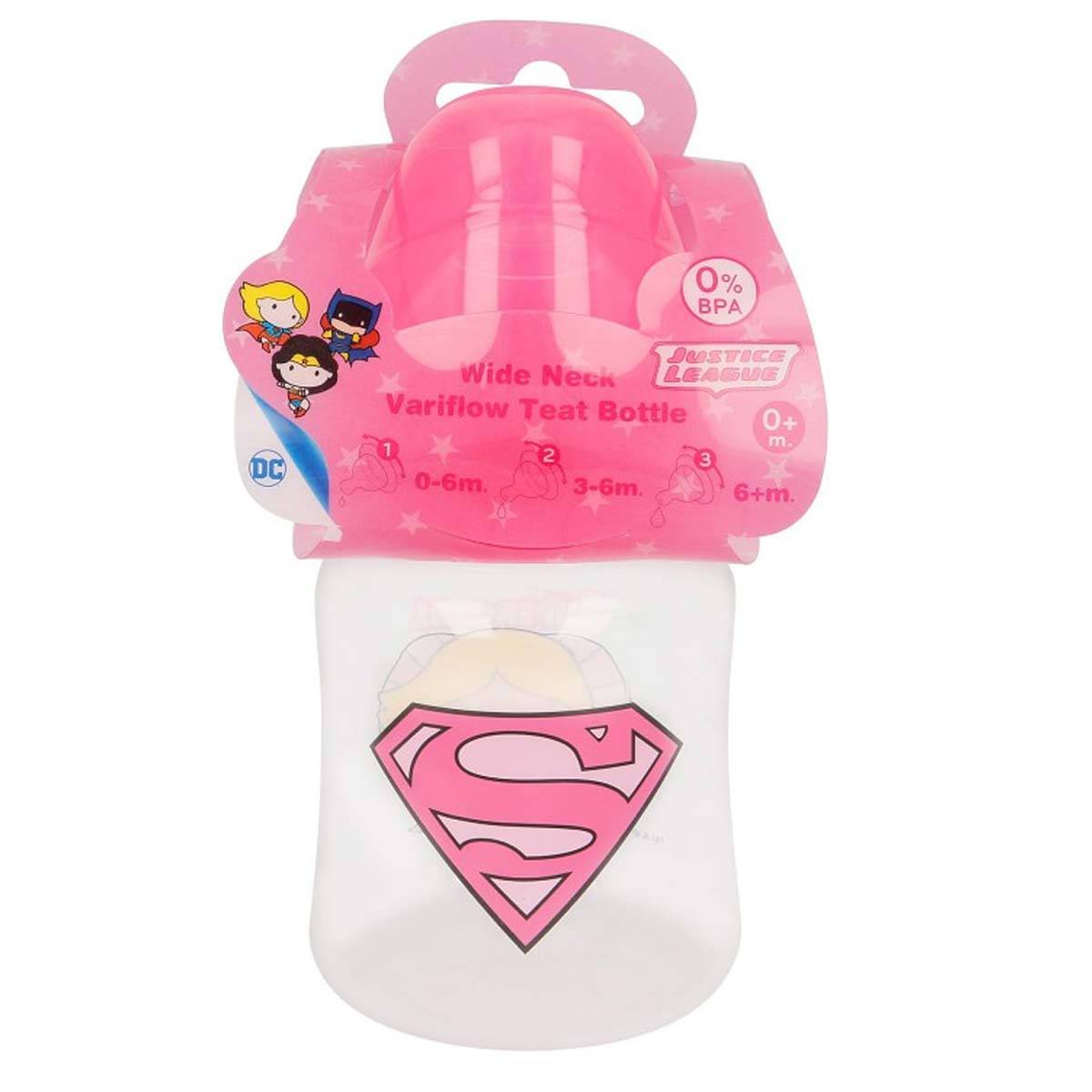 Biberon pour Bébé 150ml Supergirl avec Tétine en Silicone sans BPA-4