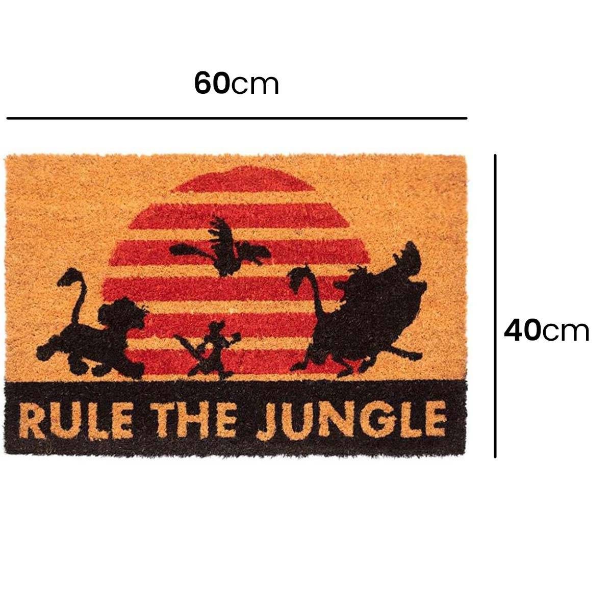 Paillasson Décoratif Motif Le Roi Lion Rule the Jungle 40x60cm Antidérapant-4