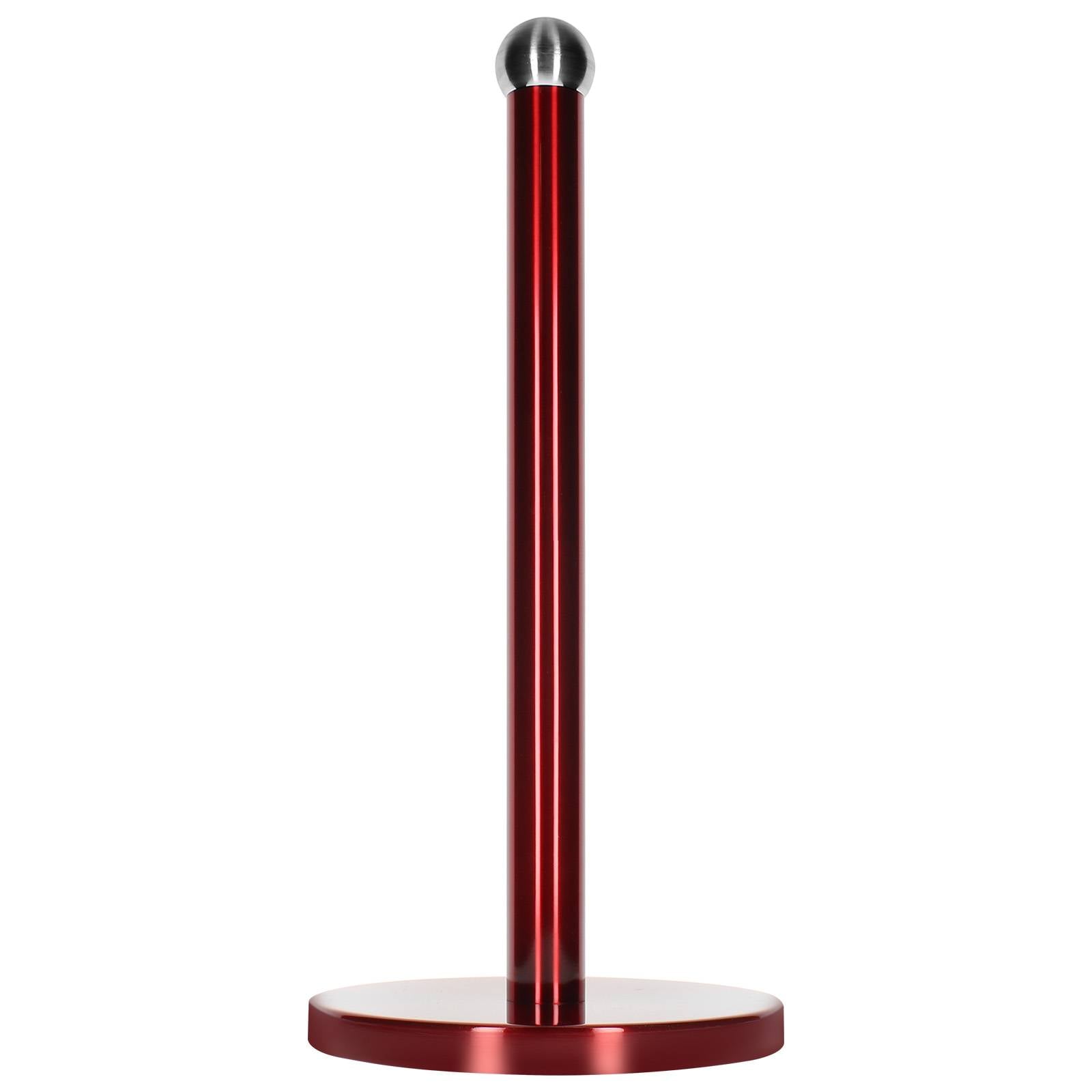 Porte Rouleaux Essuie Tout Effet Métallisé avec Base Lourde Stable-4