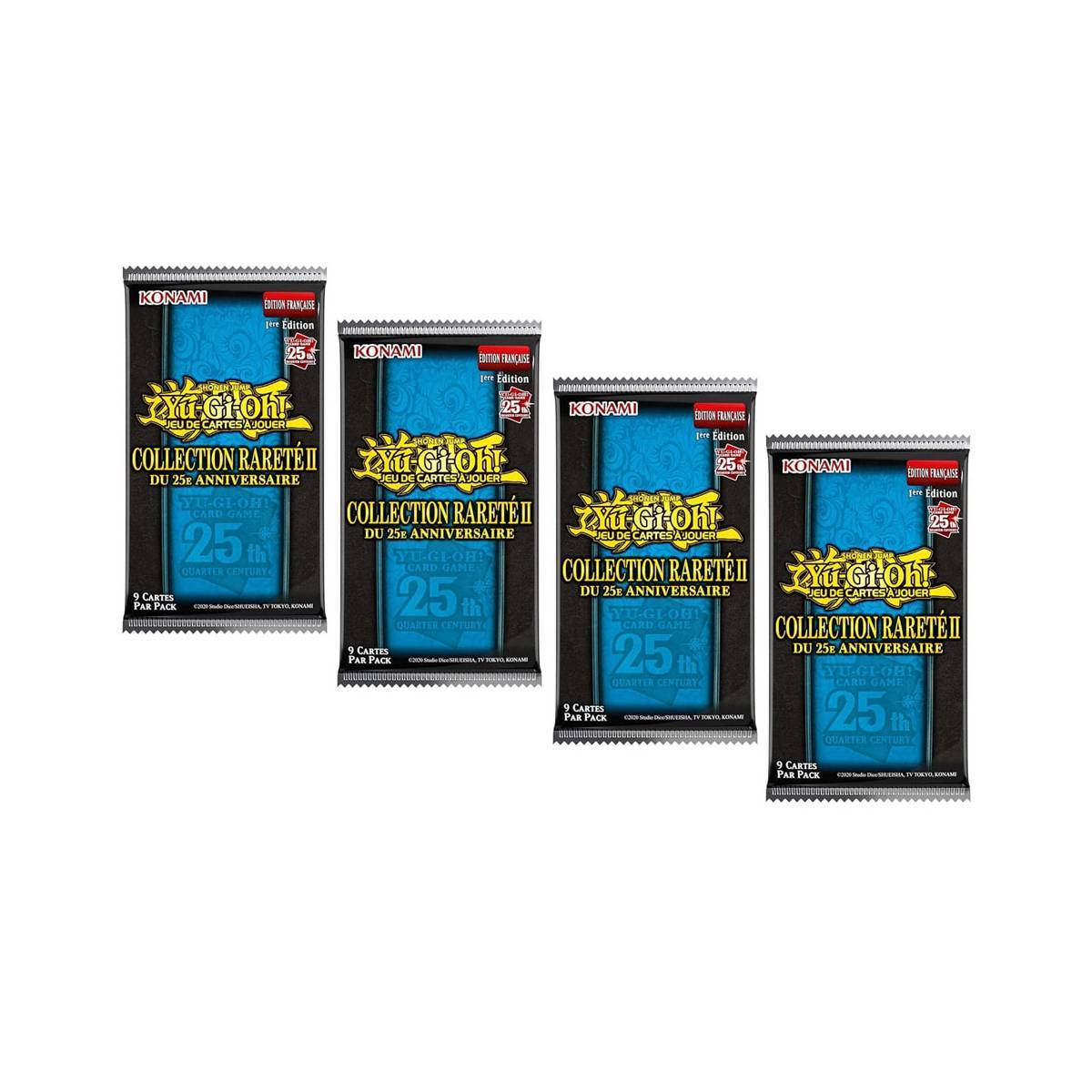 Set de 4 Boosters Cartes Collection Rareté II 25e Anniversaire-1