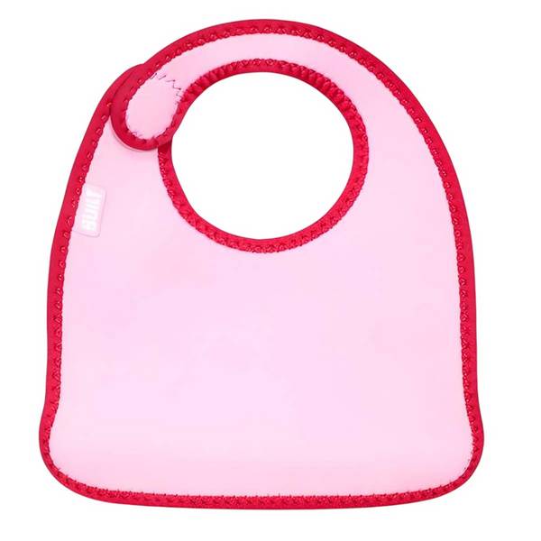 Lot de 2 Bavoirs Bébé en Néoprène Motif Pois avec Fermeture à scratch