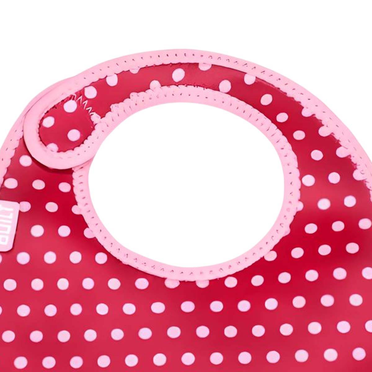 Lot de 2 Bavoirs Bébé en Néoprène Motif Pois avec Fermeture à scratch-4