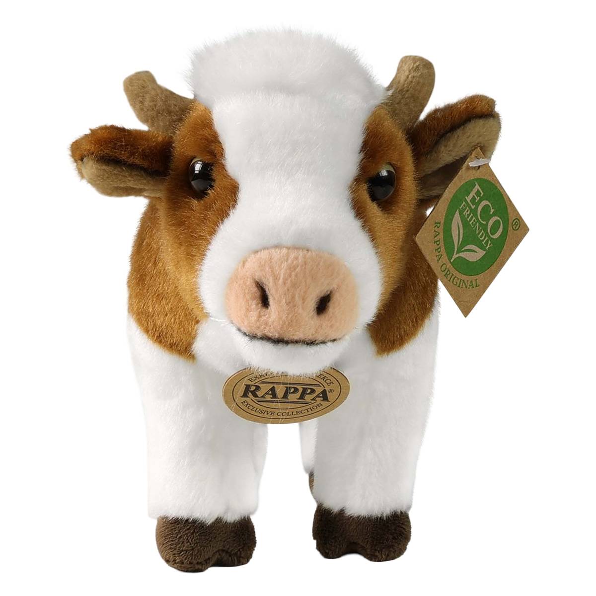 Peluche Vache 23cm Réaliste Ultra Doux en Matière Recyclée Écologique-2