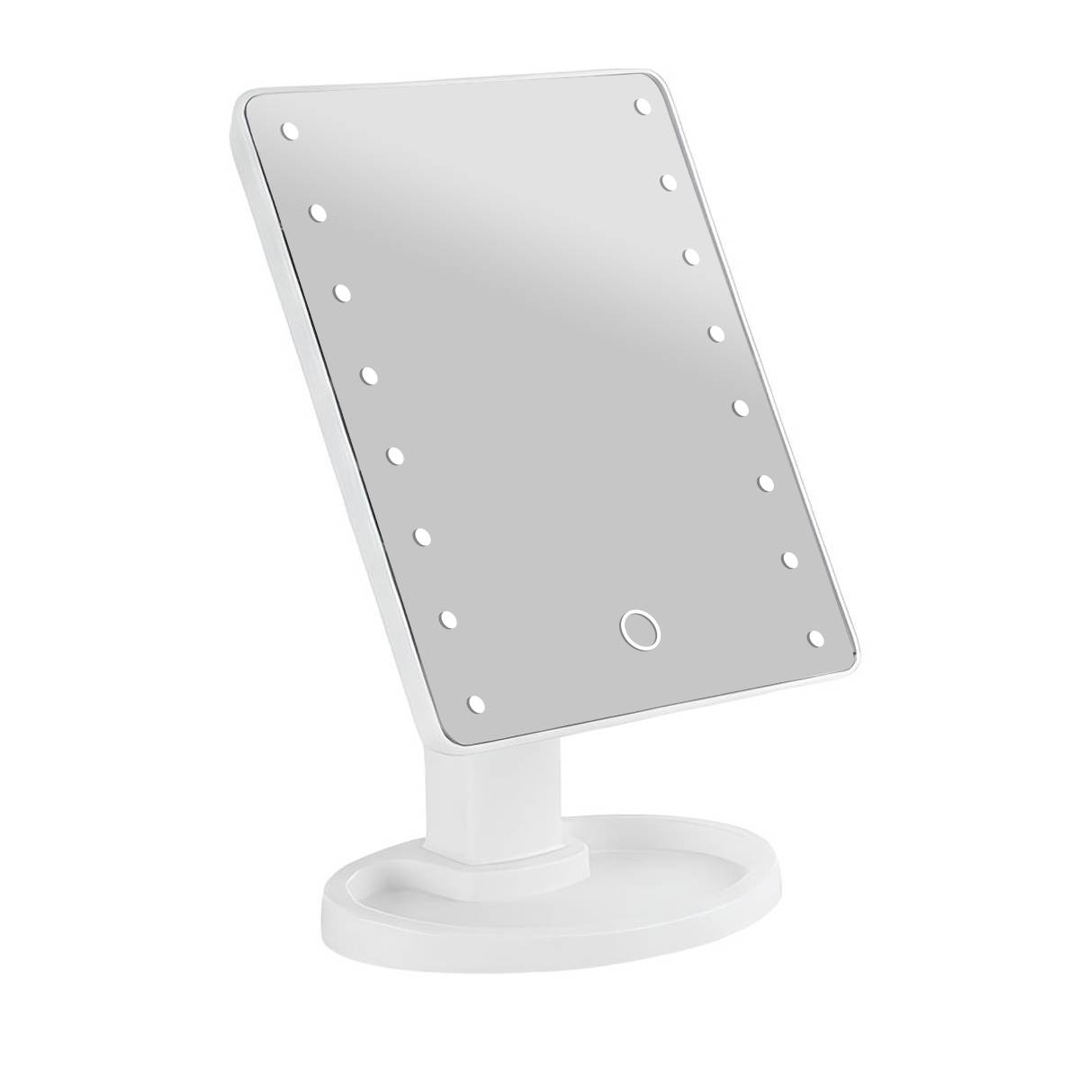 Miroir de Maquillage LED sur Pied avec Tactile et Rotatif 360°-1
