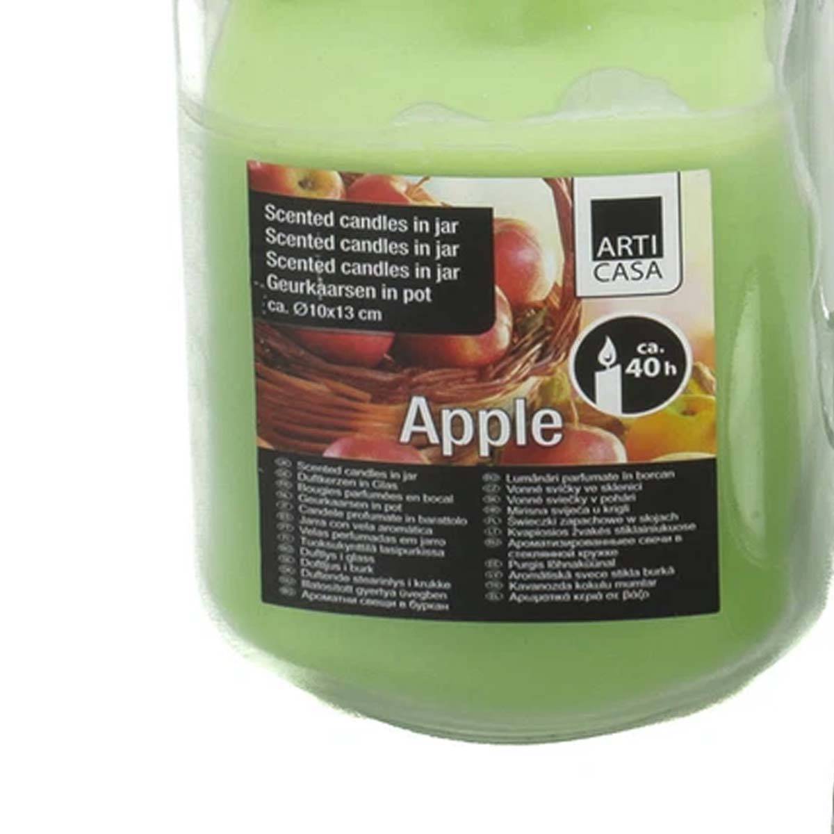 Bougie Parfumée Pomme 40h dans un Bocal avec Couvercle-3