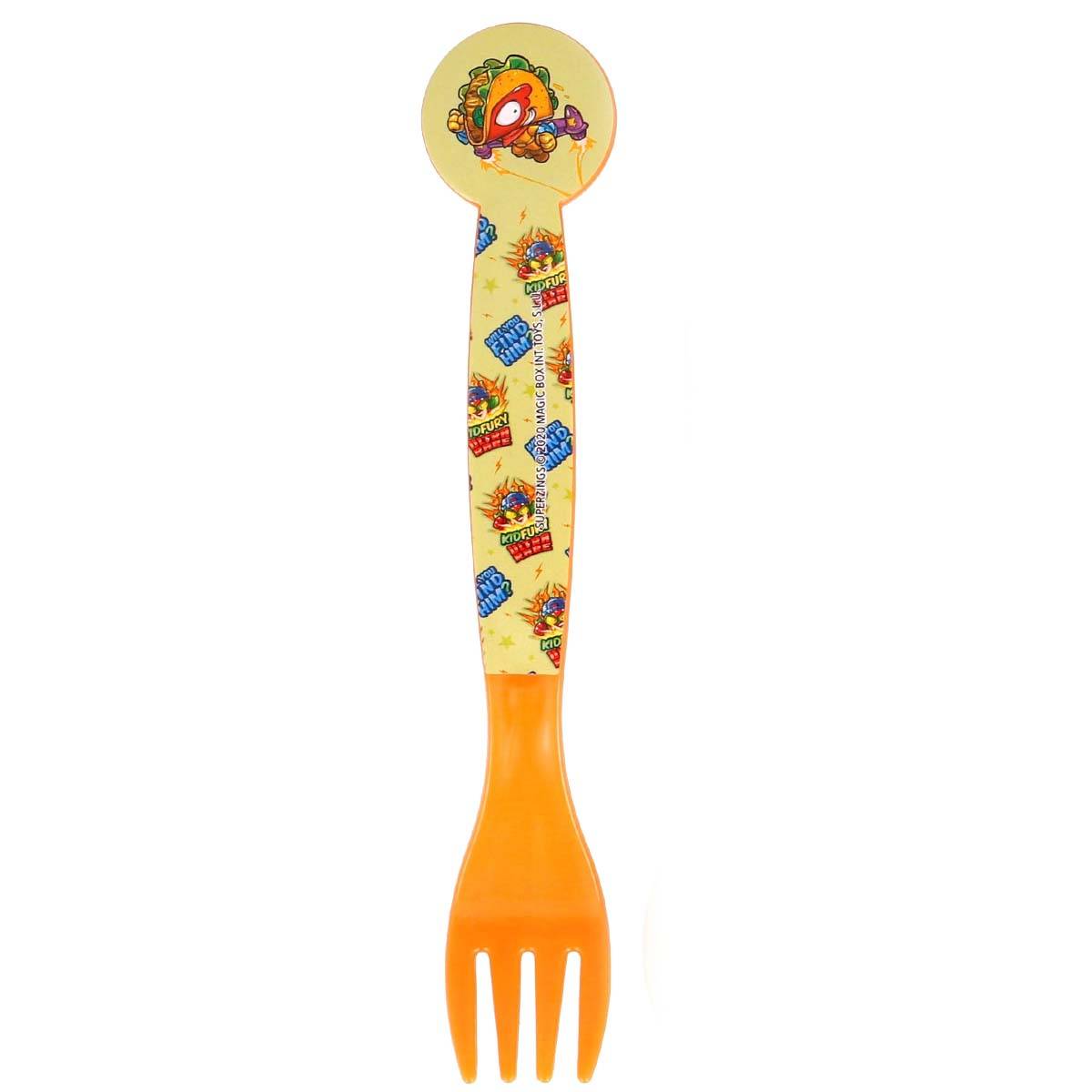 Cuillère et Fourchette pour Enfants au Décor KidFury en Plastique-0