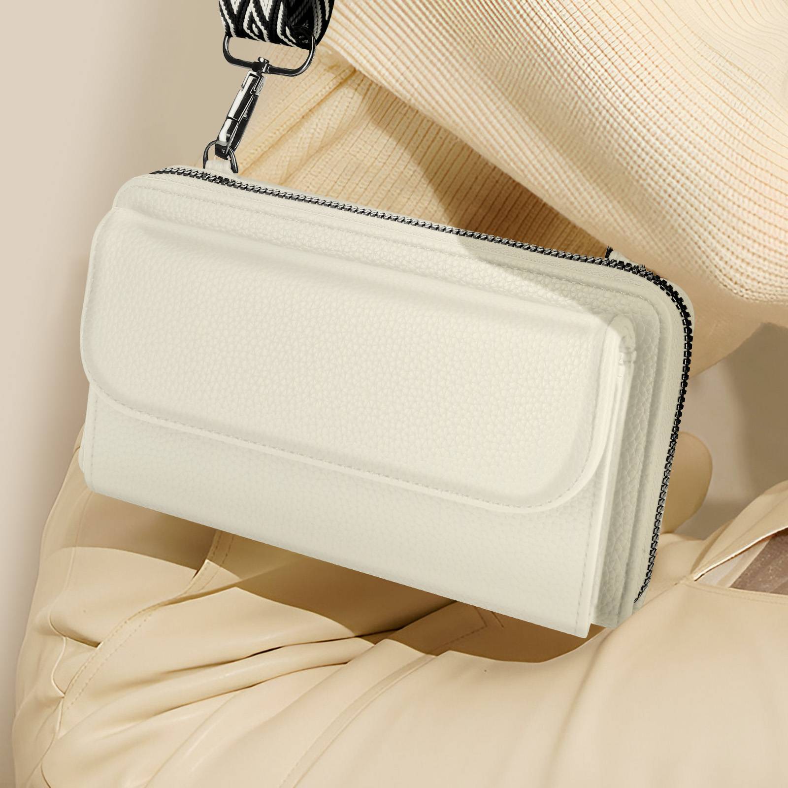 Sac Bandoulière Portefeuille Mignon en Cuir-4