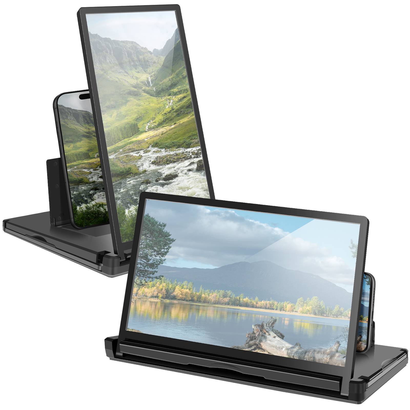 Amplificateur Écran HD 12'' pour Téléphone Mode Vertical Horizontal-1