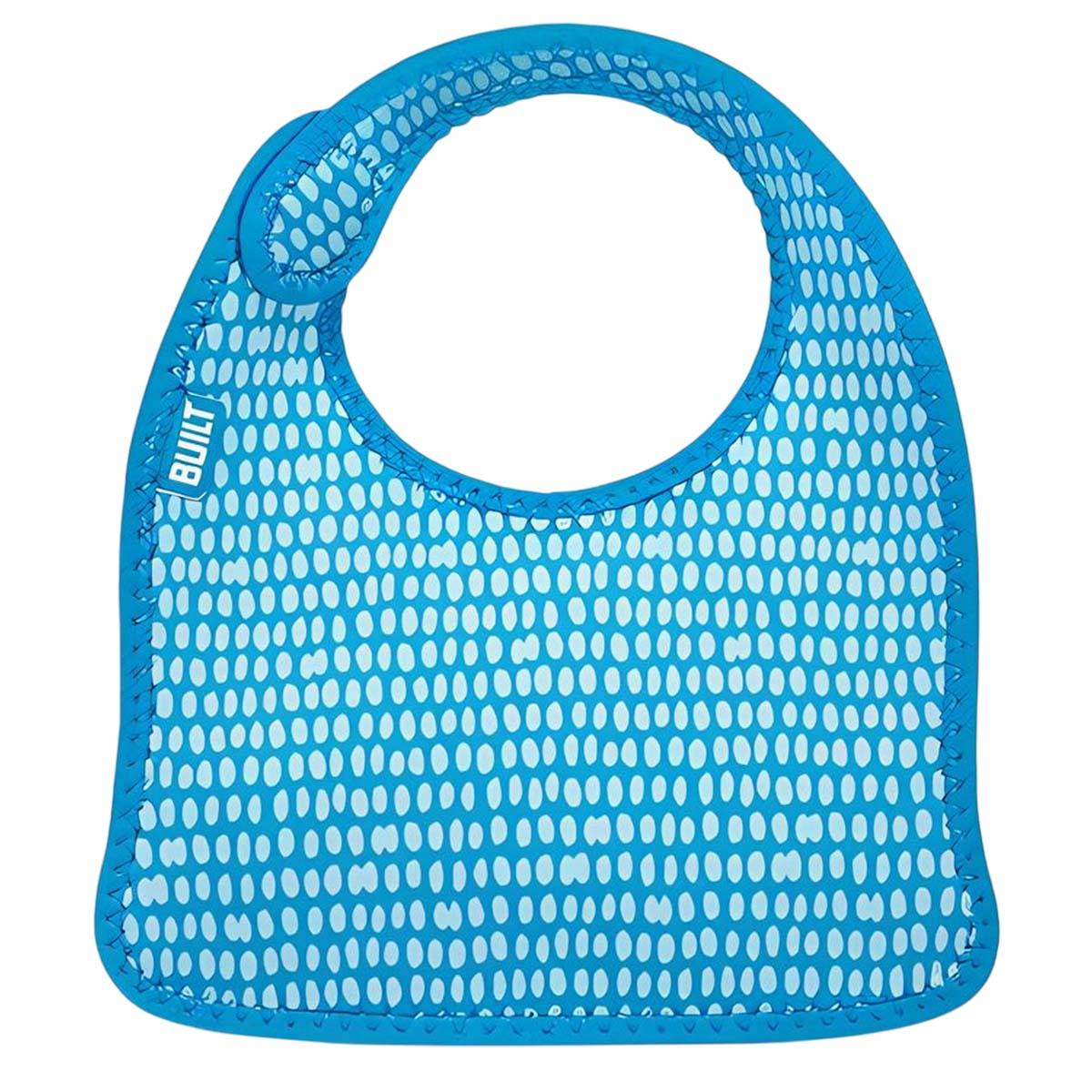 Lot de 2 Bavoirs Bébé en Néoprène Motif Pois avec Fermeture à Scratch-2