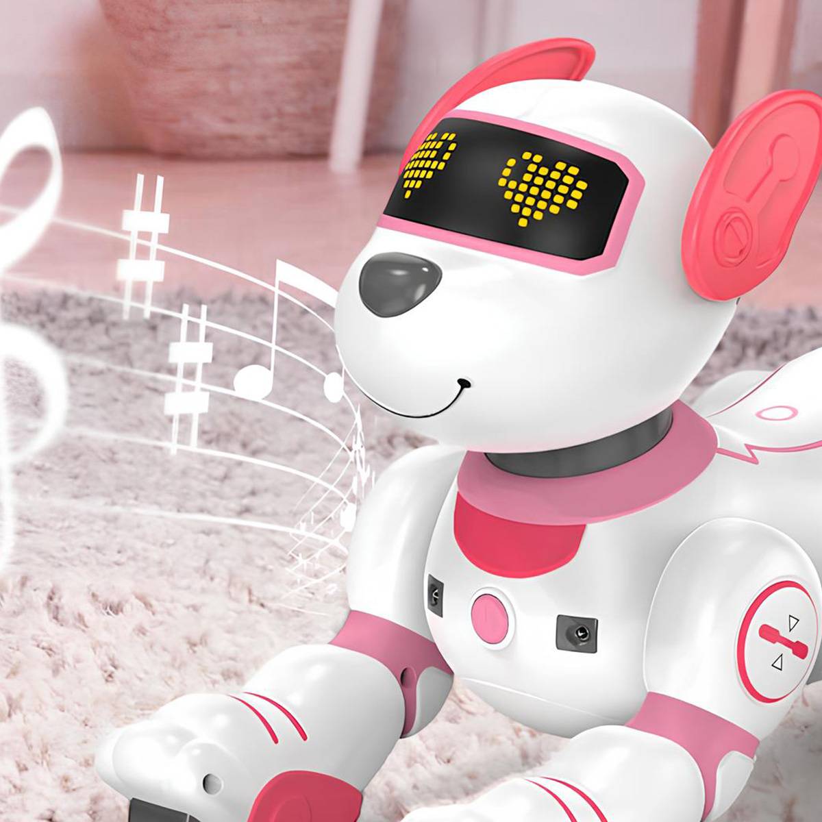 Chien télécommandé animé avec effet sonores et lumineux - Modèle Roxy-2