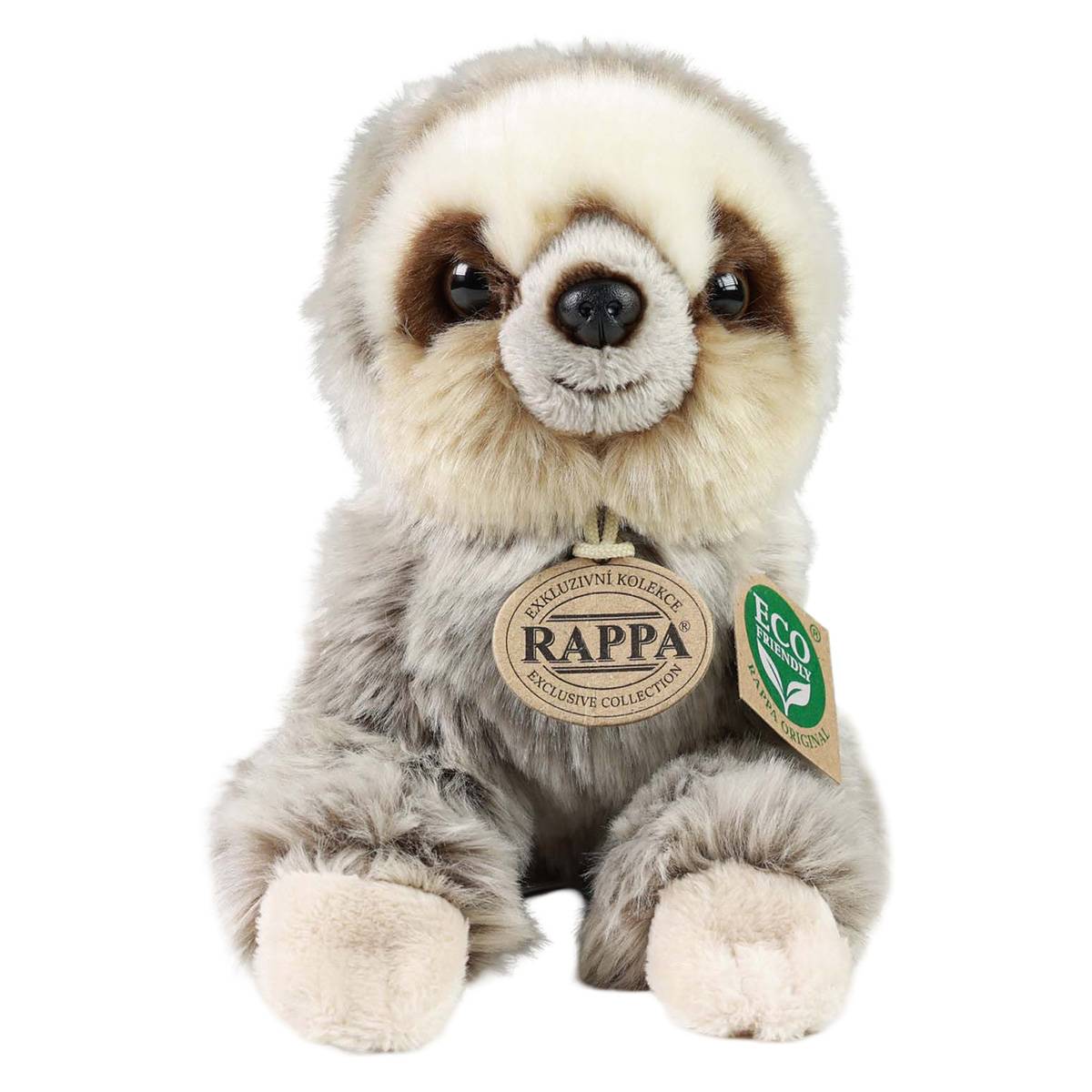 Peluche Paresseux Assis 18 cm en Polyester Ultra Douce Eco Friendly-0