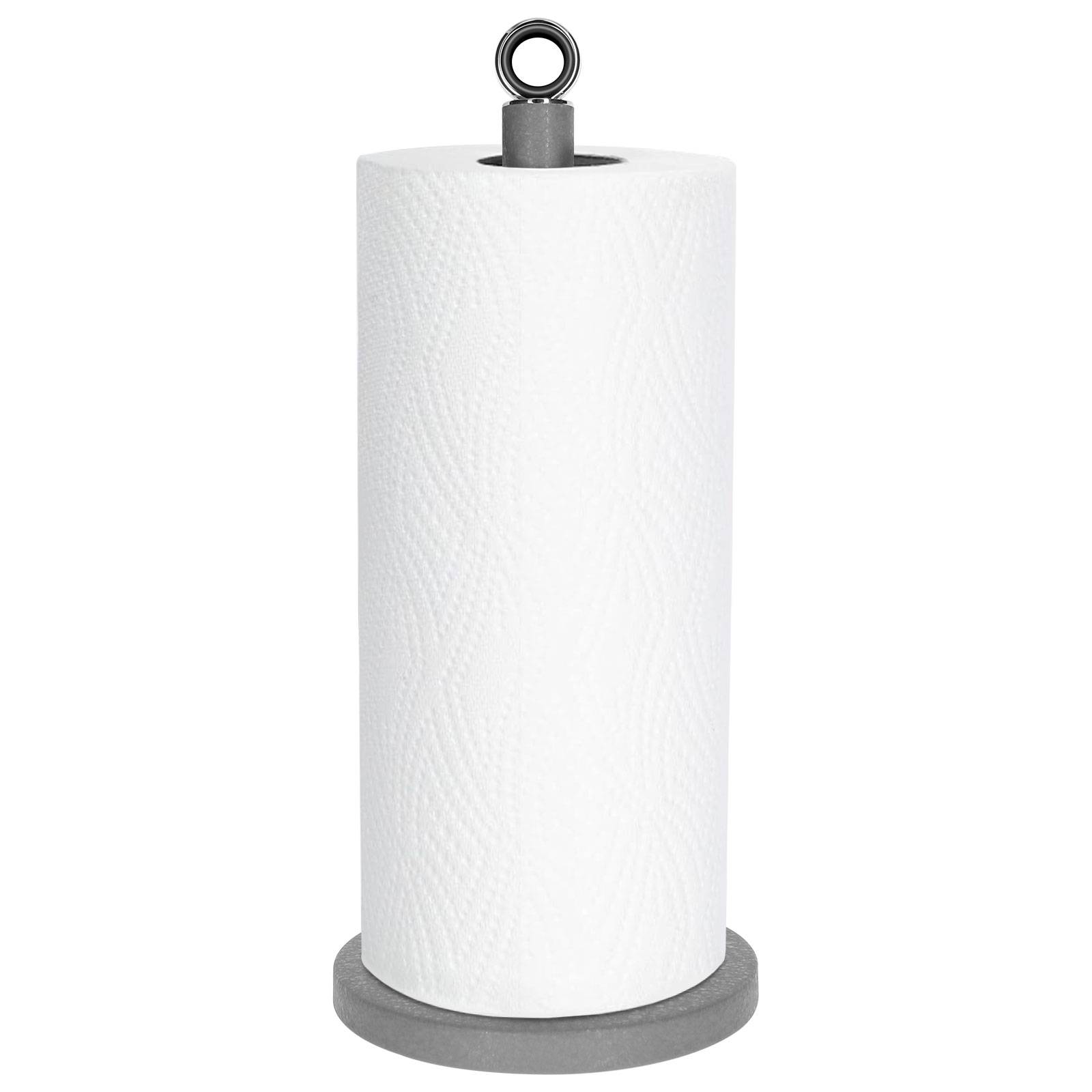 Porte Rouleaux Essuie Tout Effet Pierre avec Base Lourde Stable-1