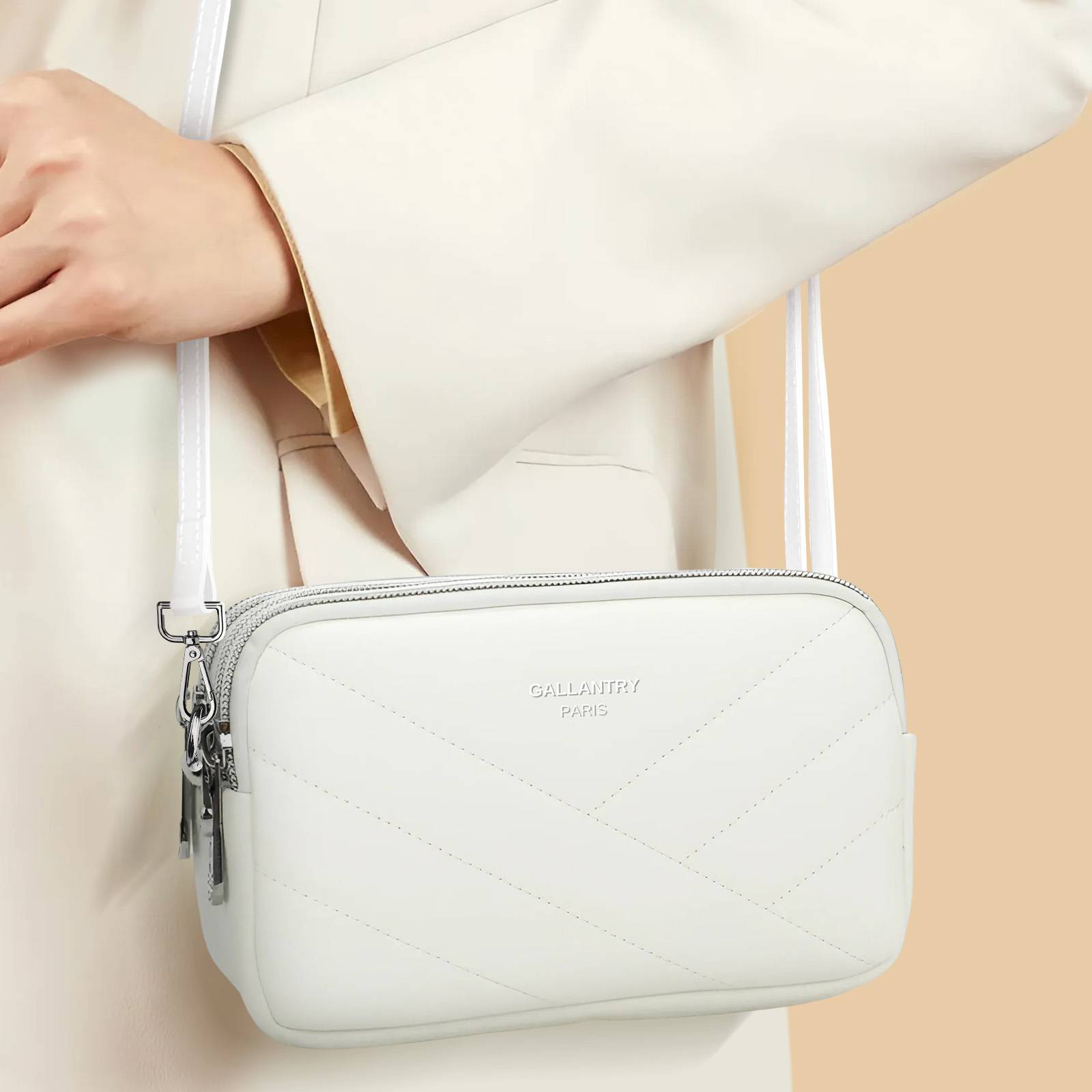 Sac à Bandoulière pour Femme avec Surpiqûres-2