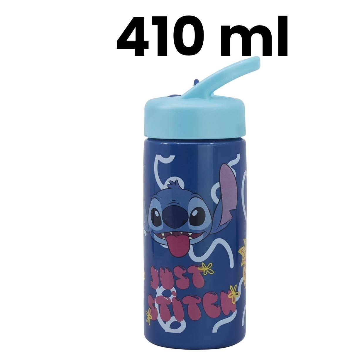 Gourde 410 ml Stitch pour Enfant avec Poignée et Paille Intégrée-3