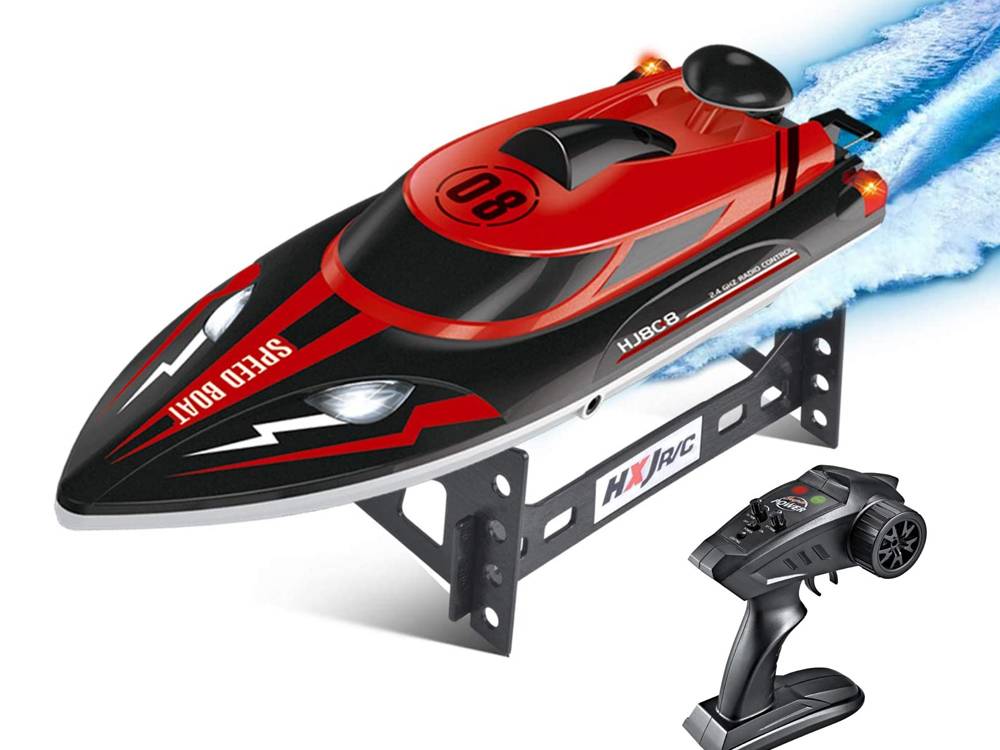 Bateau télécommandé 2.4Ghz 25Km/h - Modèle SpeedBoat-0