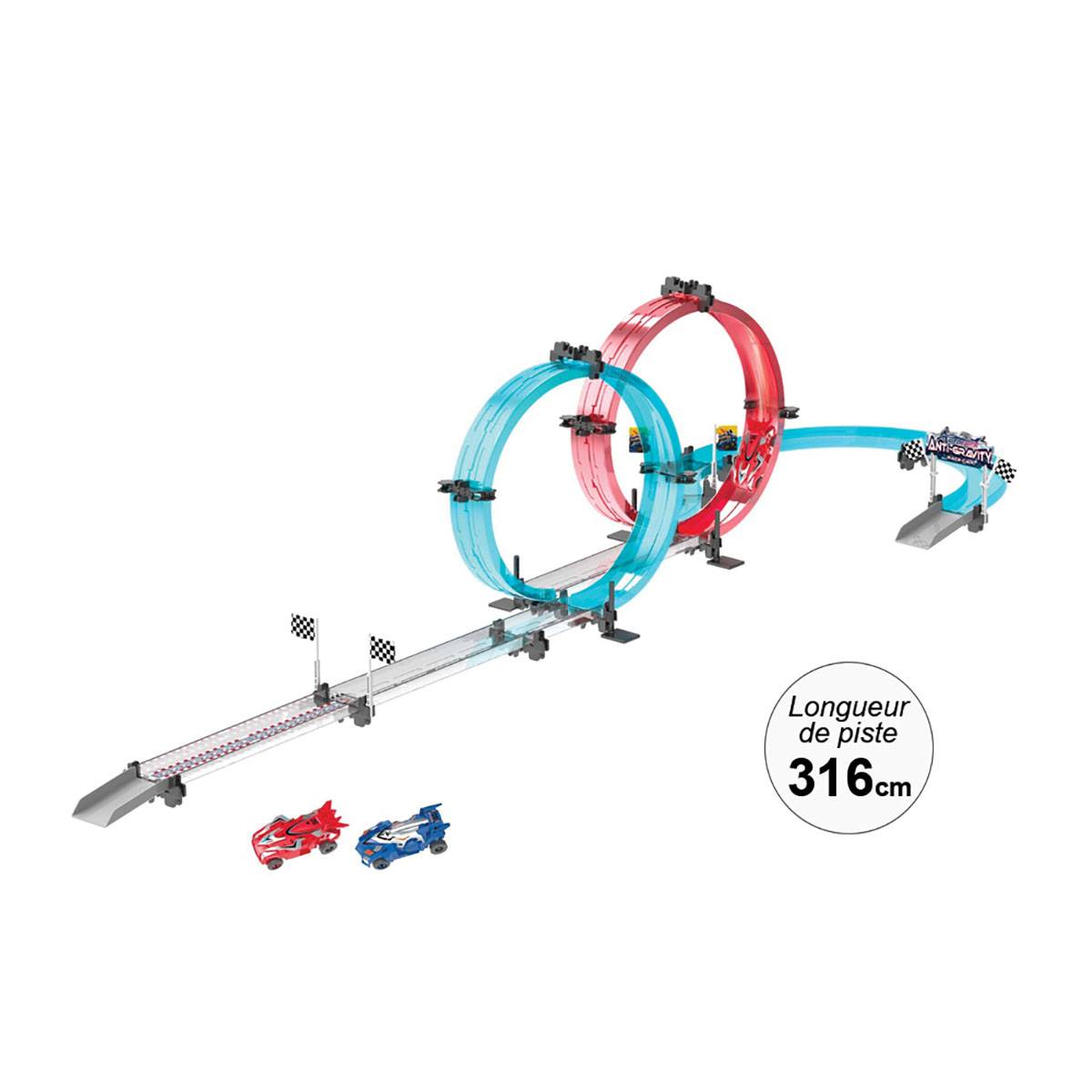 Circuit de Course à Construire 316cm avec 2 Voitures à Friction et Loopings-1