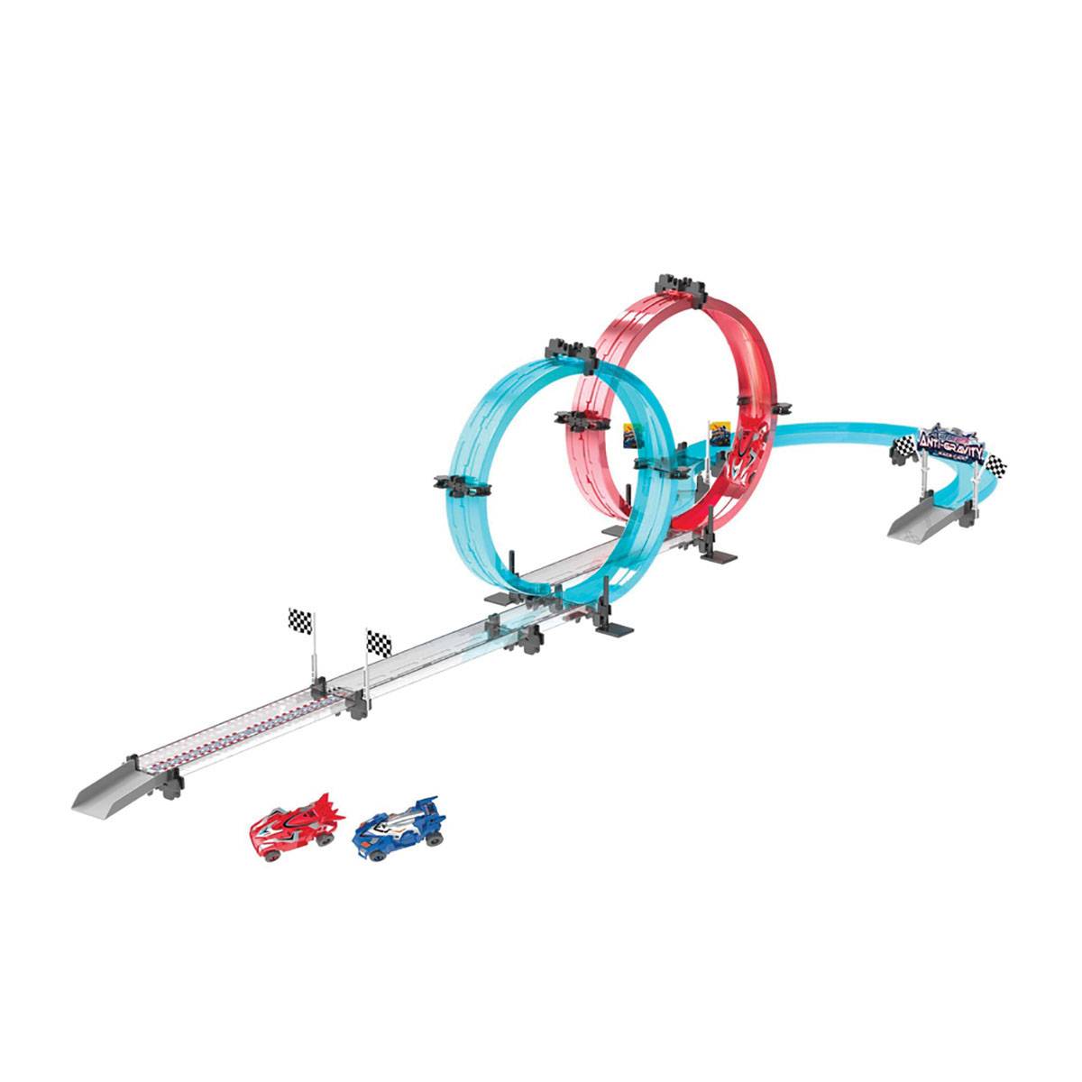 Circuit de Course à Construire 316cm avec 2 Voitures à Friction et Loopings-0