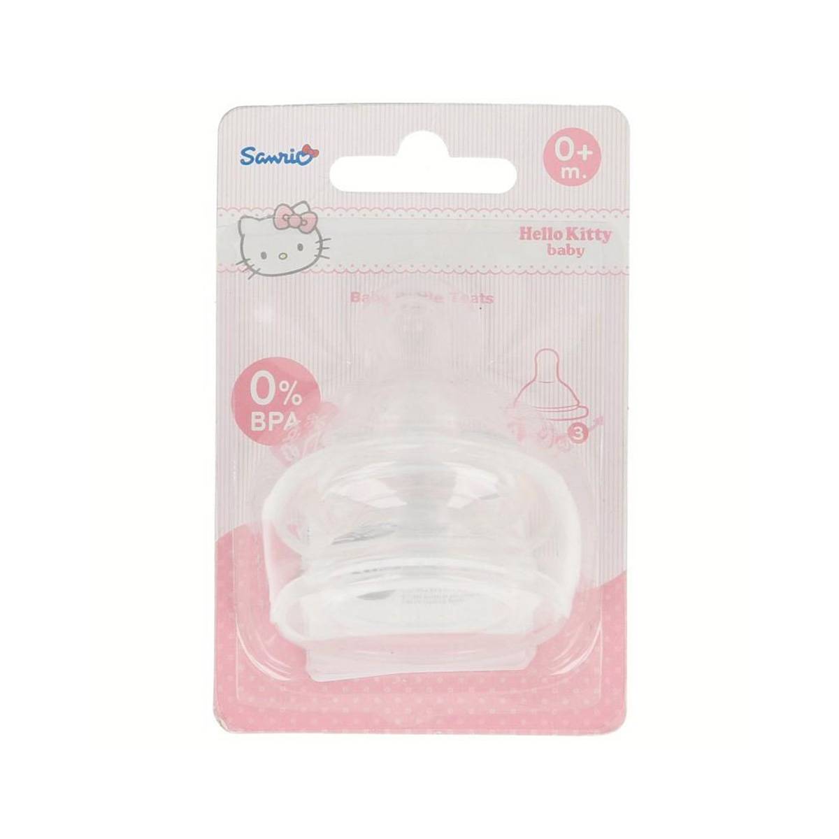 Lot de 2 Tétines de Biberon en Silicone Débit Lent pour Bébé à partir de 0 mois-3