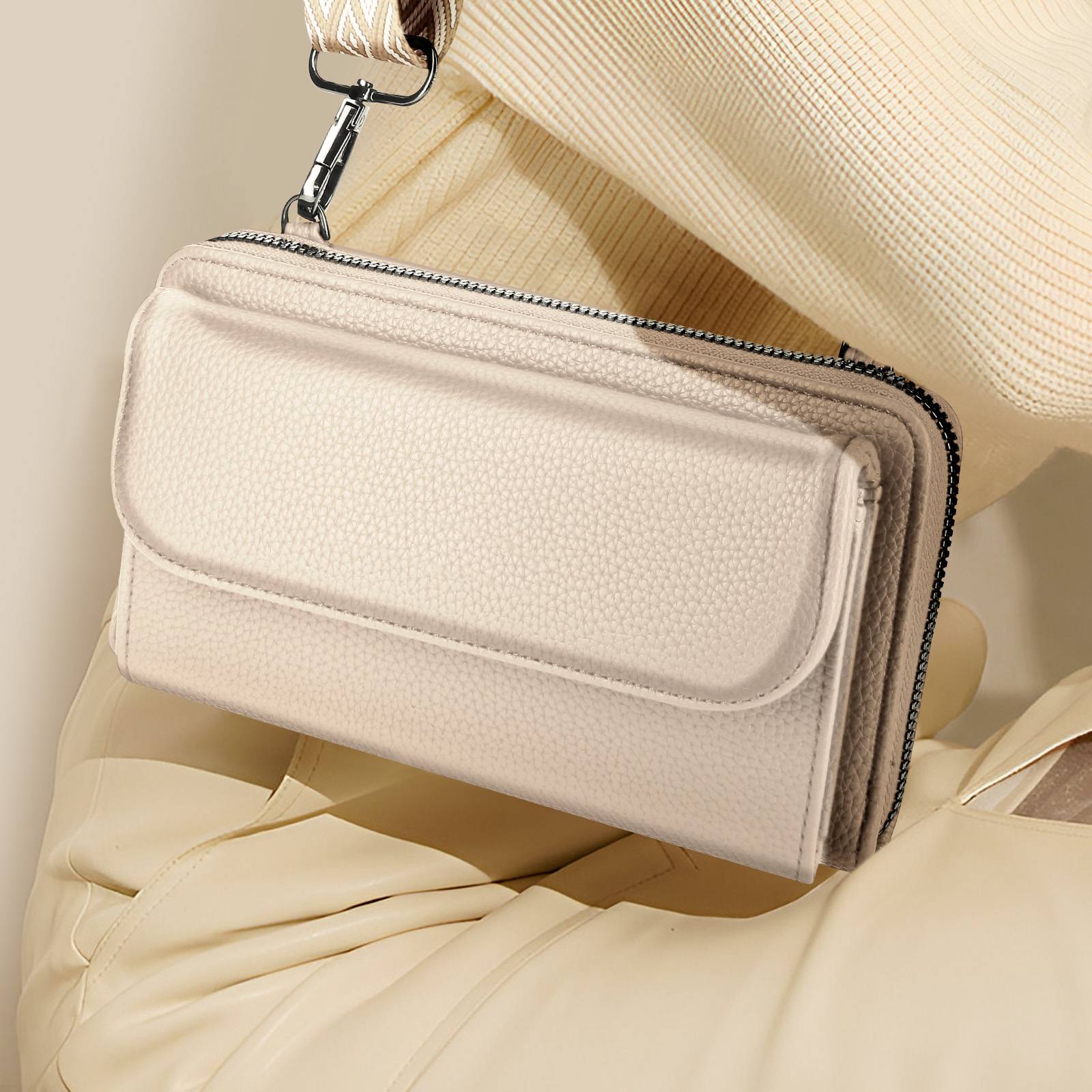 Sac Bandoulière Portefeuille Mignon en Cuir-4
