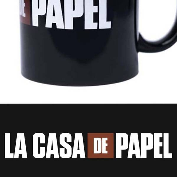 Mug Céramique 330 ml avec Logo La Casa de Papel Compatible Micro-ondes