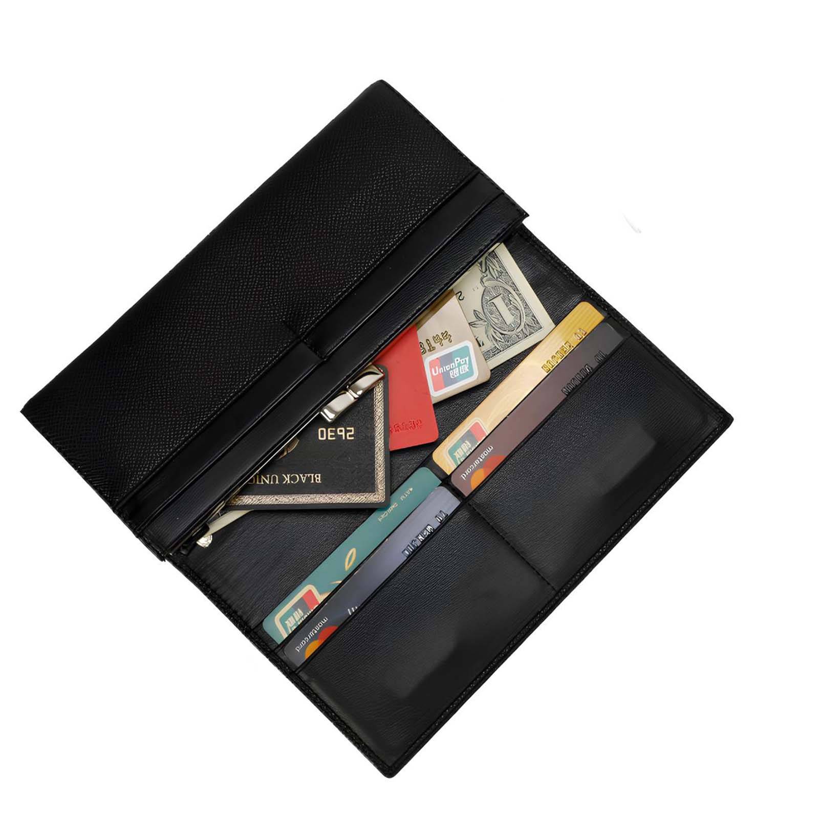 Portefeuille pour Femme Loulou Effet Grainé avec Plaque Métallique Siglée-3