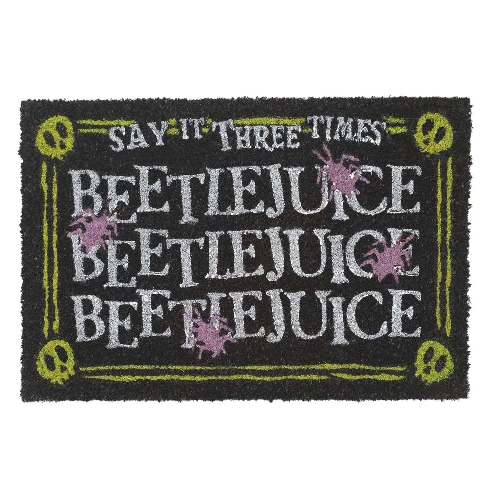 Paillasson de Décoration 60x40cm Beetlejuice Halloween Antidérapant-1