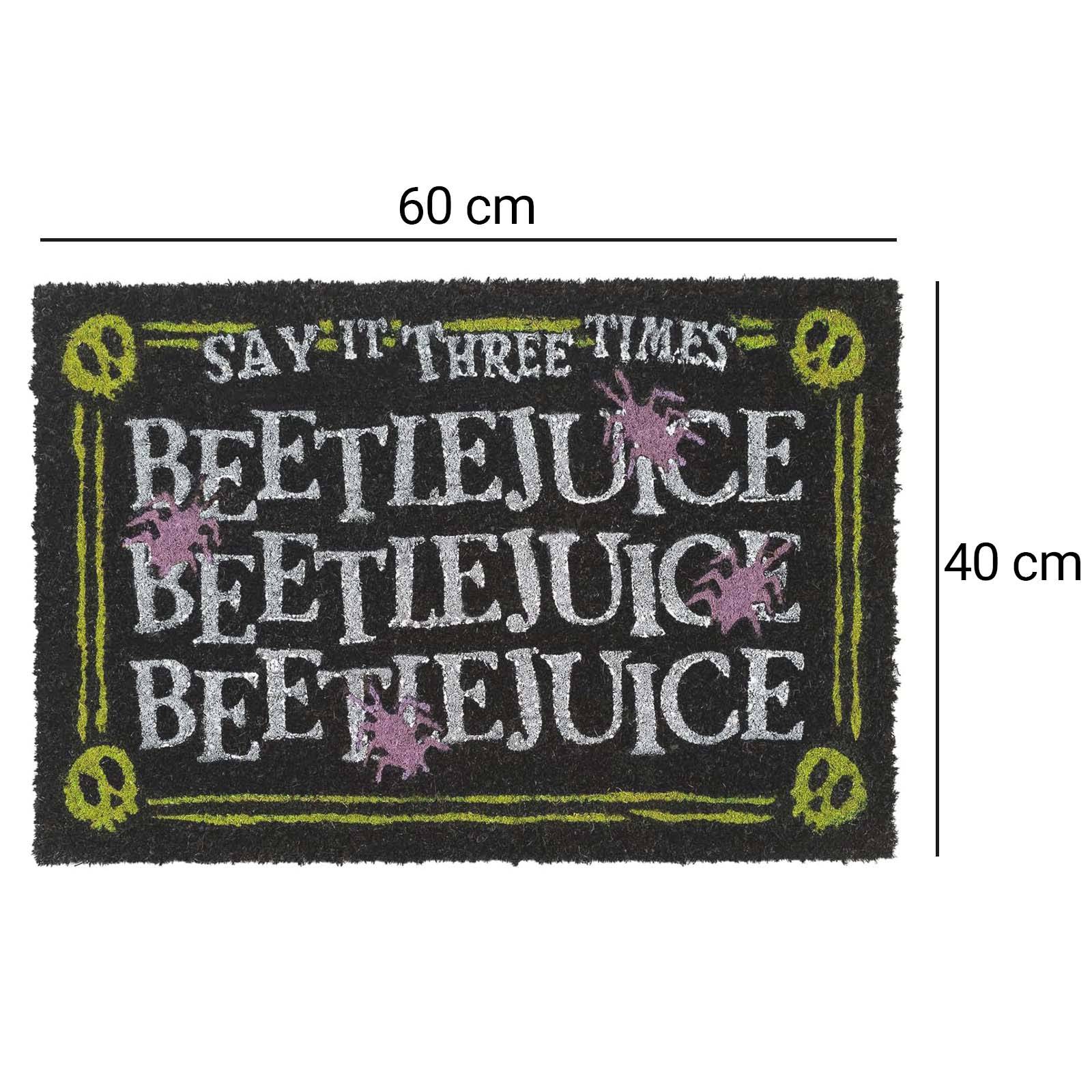 Paillasson de Décoration 60x40cm Beetlejuice Halloween Antidérapant-3