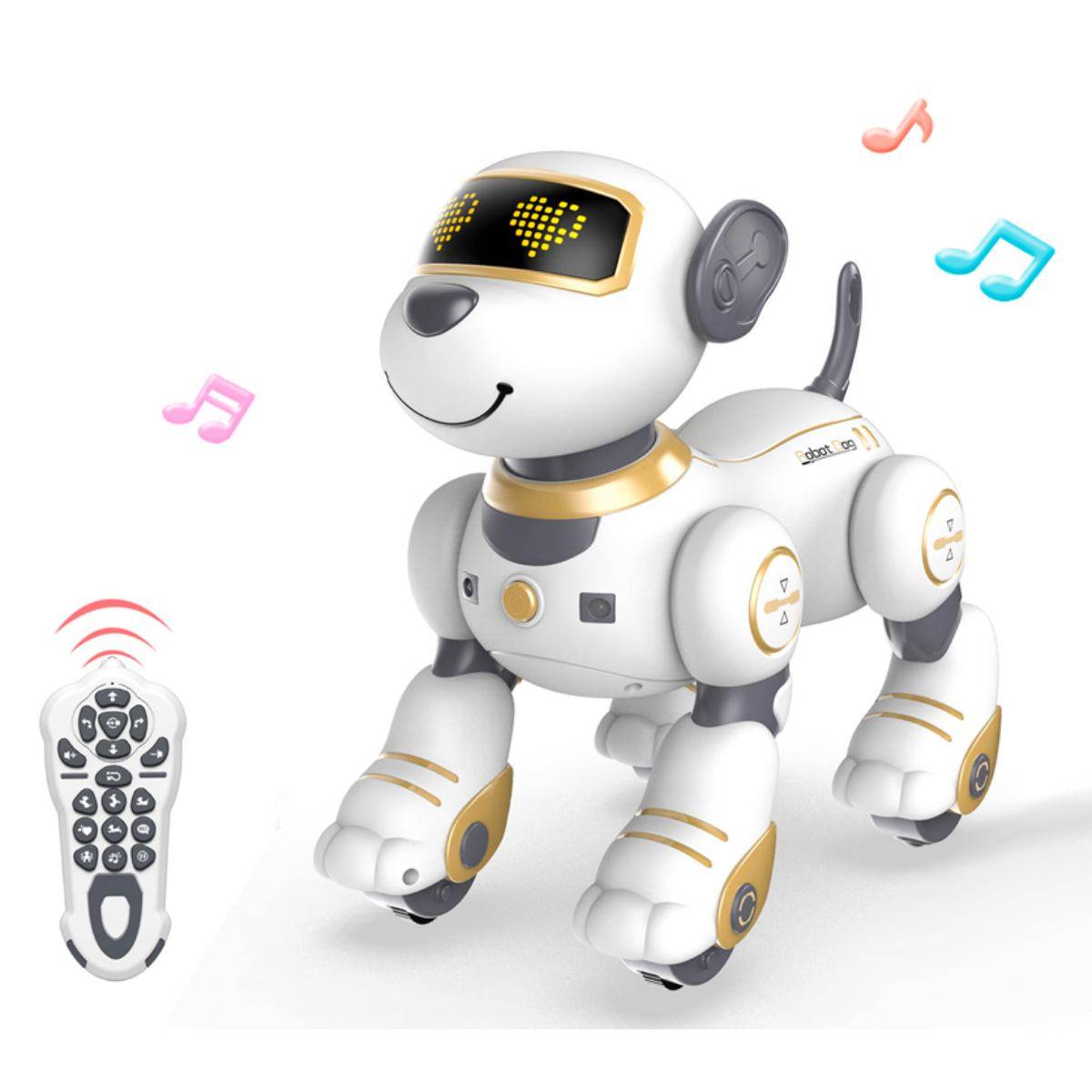 Chien télécommandé animé avec effet sonores et lumineux - Modèle Marcus-1