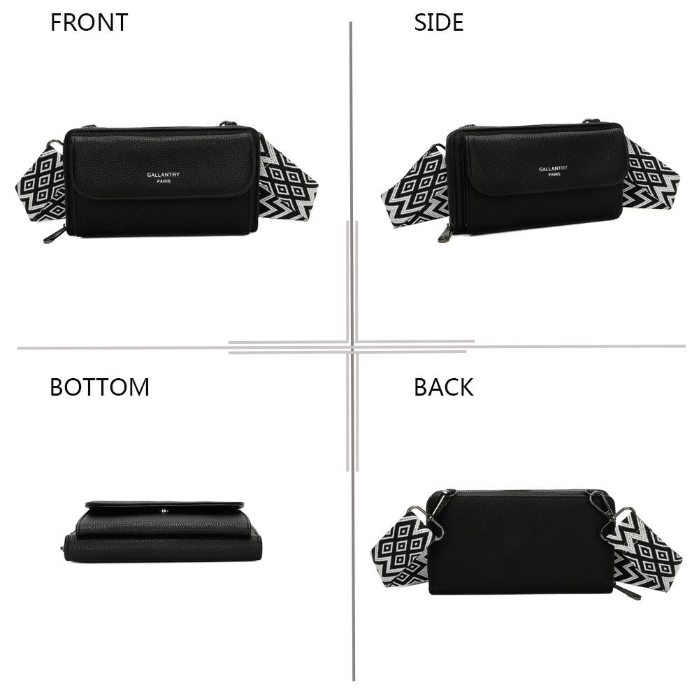 Sac Bandoulière Portefeuille Mignon en Cuir-2