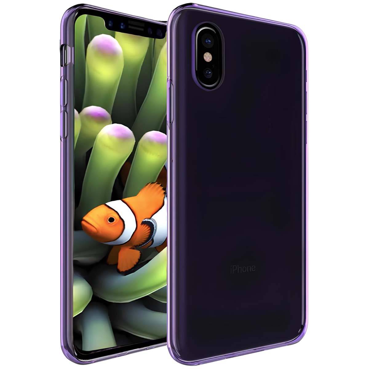 Coque en TPU Souple pour iPhone X avec Dos Renforcé-0