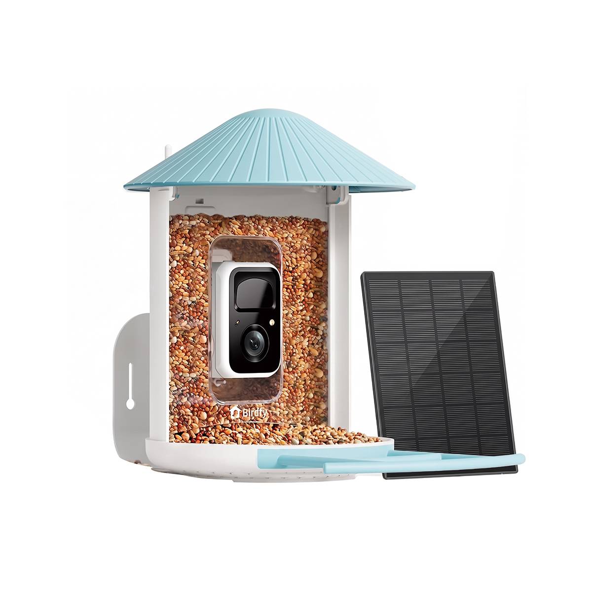 Mangeoire pour Oiseaux avec Caméra IA et Panneau Solaire IP65-1