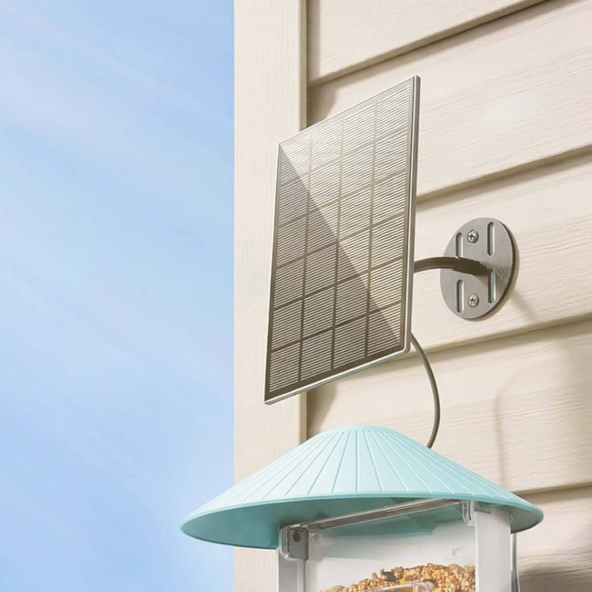 Mangeoire pour Oiseaux avec Caméra IA et Panneau Solaire IP65-2