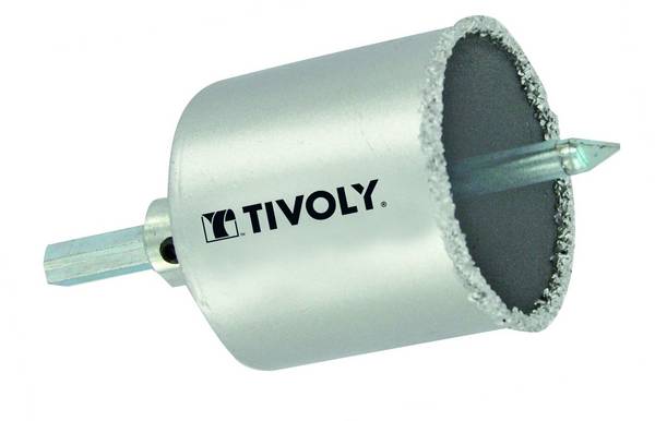 Scie cloche à concrétion carbure HM monobloc Tivoly Ø67 mm - Pour brique et parpaing