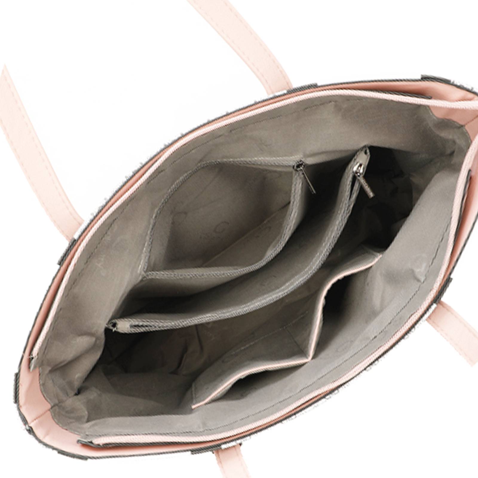 Sac Cabas pour Femme à Carreaux avec Nœud Breloque Décoratif-4