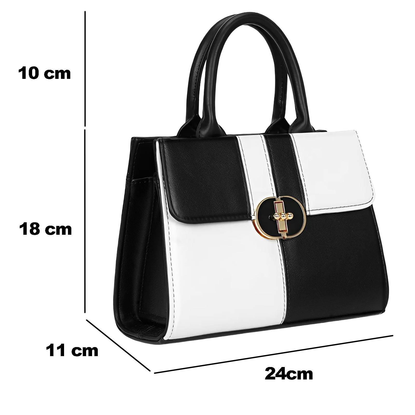 Sac à Main Bicolore pour Femme avec Bandoulière Raffiné-0