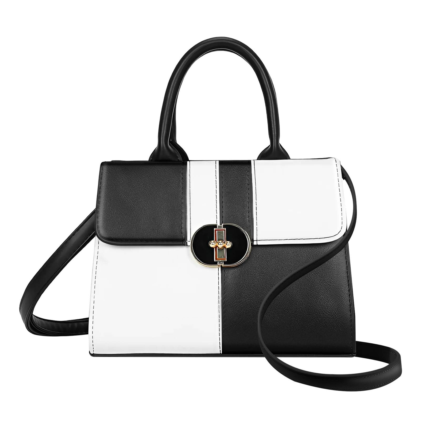 Sac à Main Bicolore pour Femme avec Bandoulière Raffiné-1