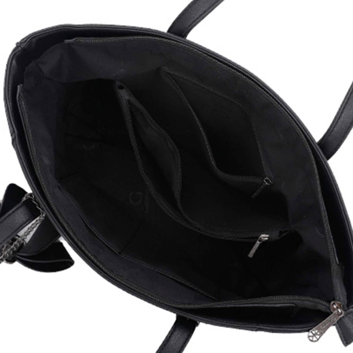 Sac à Main Cabas pour Femme avec Nœud à Motif Géométrique-4