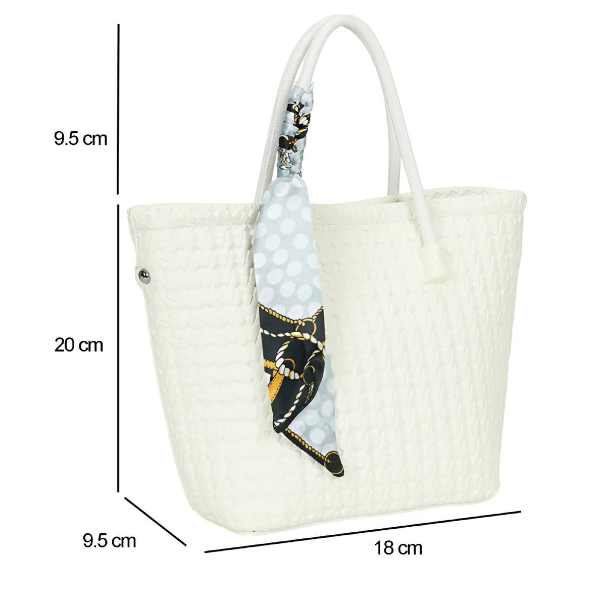 Sac à Main pour Femme avec Bandoulière à Motif Tressé-0