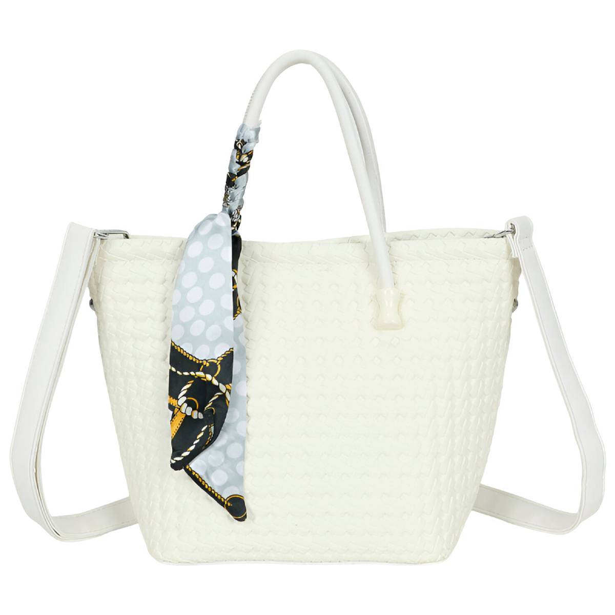 Sac à Main pour Femme avec Bandoulière à Motif Tressé-1