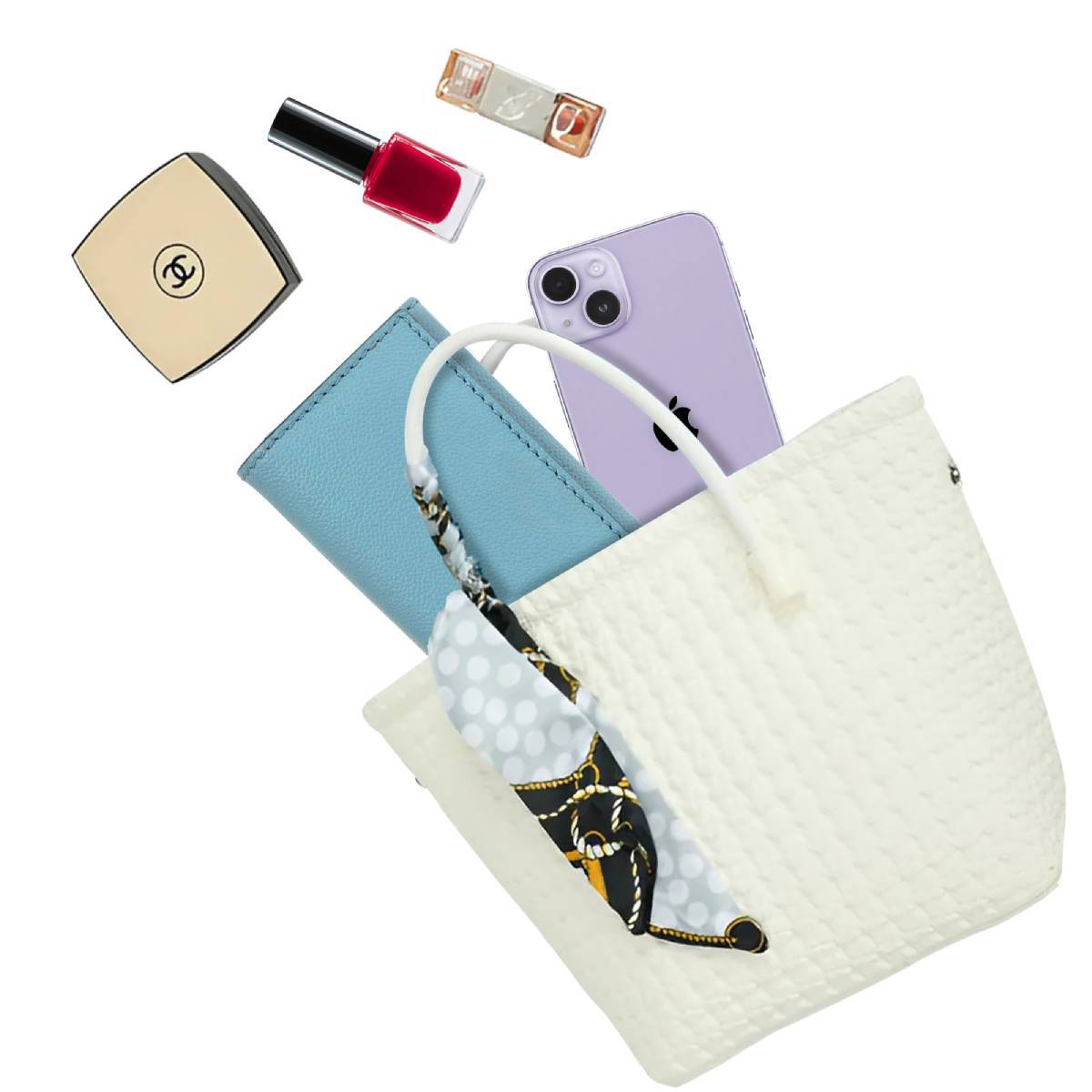 Sac à Main pour Femme avec Bandoulière à Motif Tressé-4