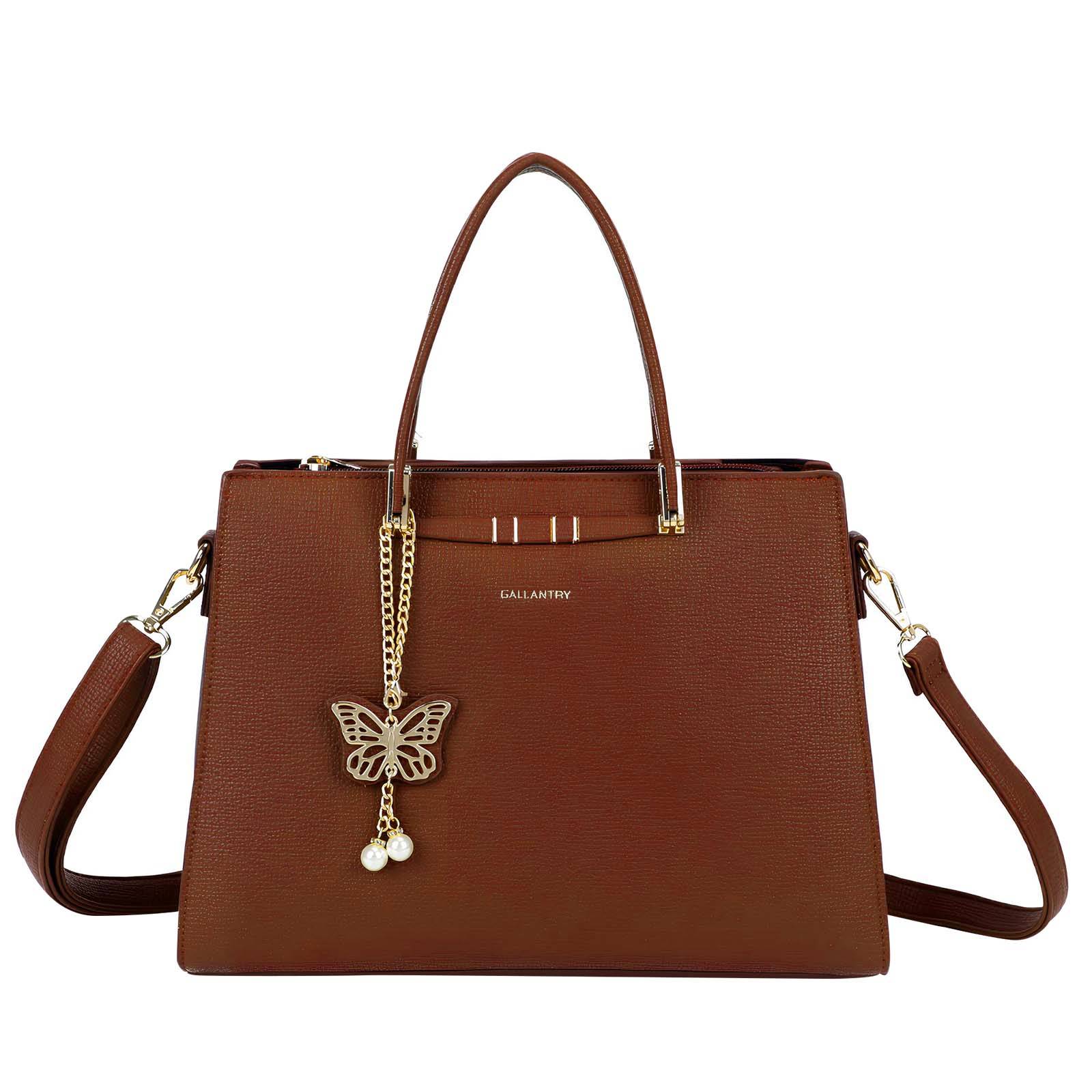 Sac à main pour Femme Ariane avec Pendentif Papillon et Bandoulière Amovible-1