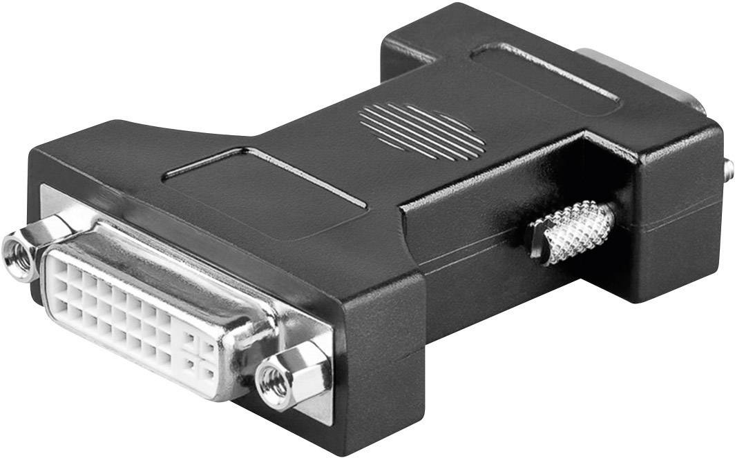 Adaptateur DVI, VGA Goobay 68029 [1x DVI femelle 24+5 pôles - 1x VGA mâle] blanc vissable-0