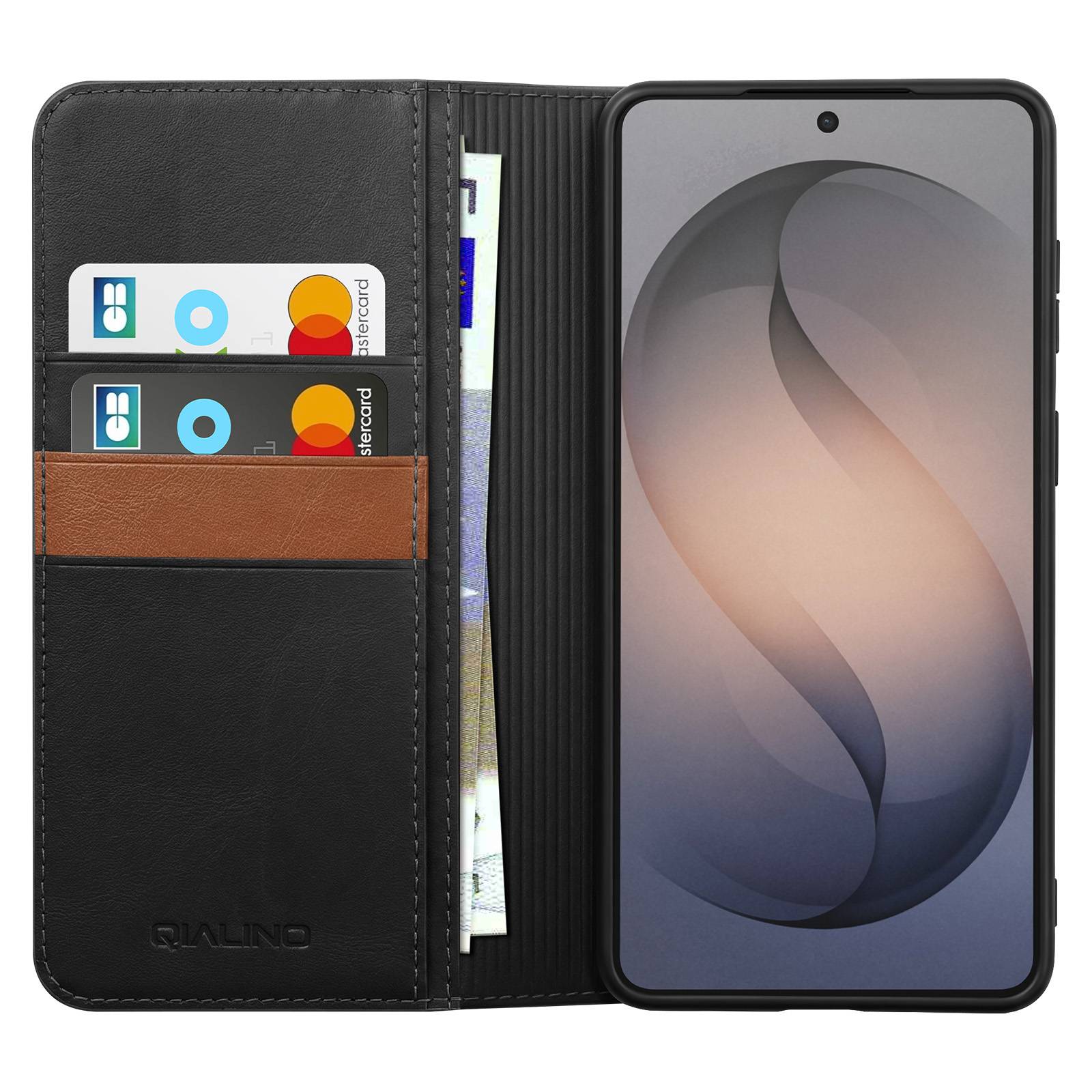 Étui Portefeuille pour Galaxy S26 Ultra avec Support en Cuir Effet Mat-4